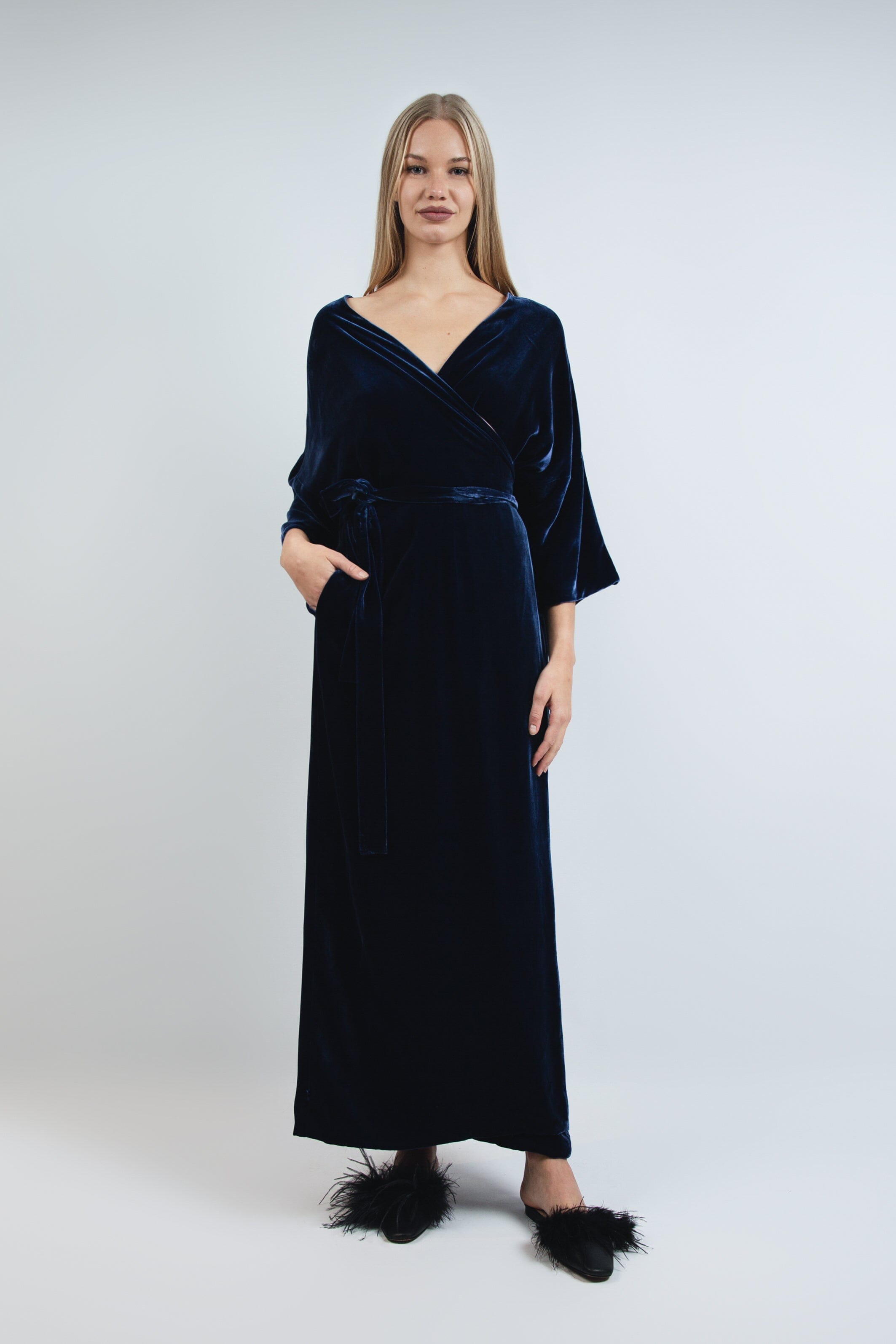 Amber Dusk Robe Sapphire Product Amoralle
