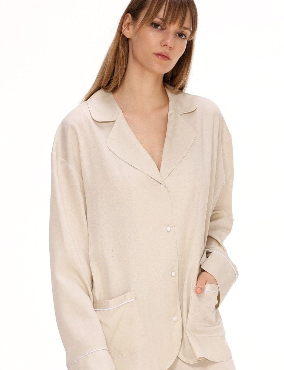 Cotton Shirt in White Product Amoralle