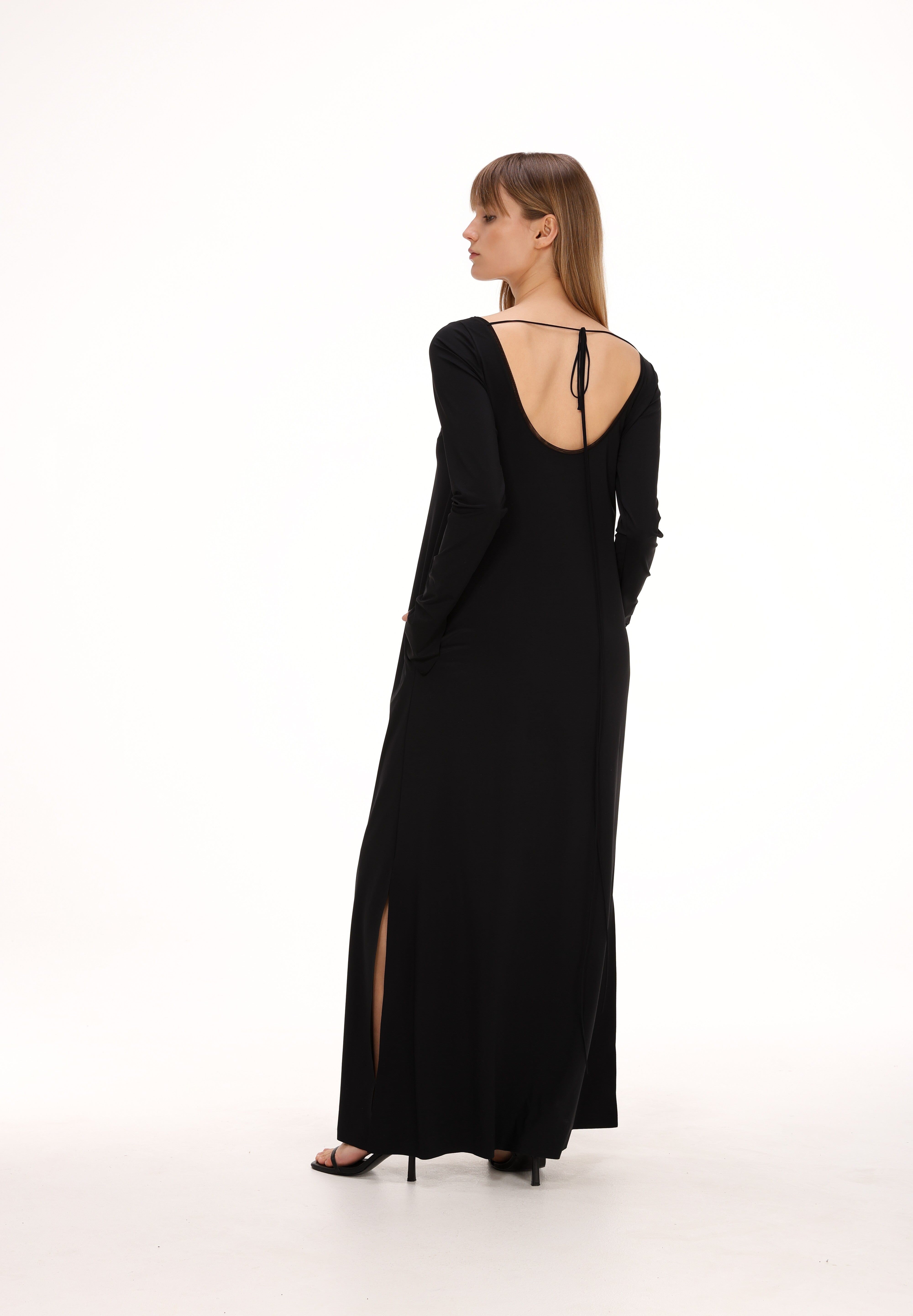 Cut-out Back Maxi Dress Product Amoralle