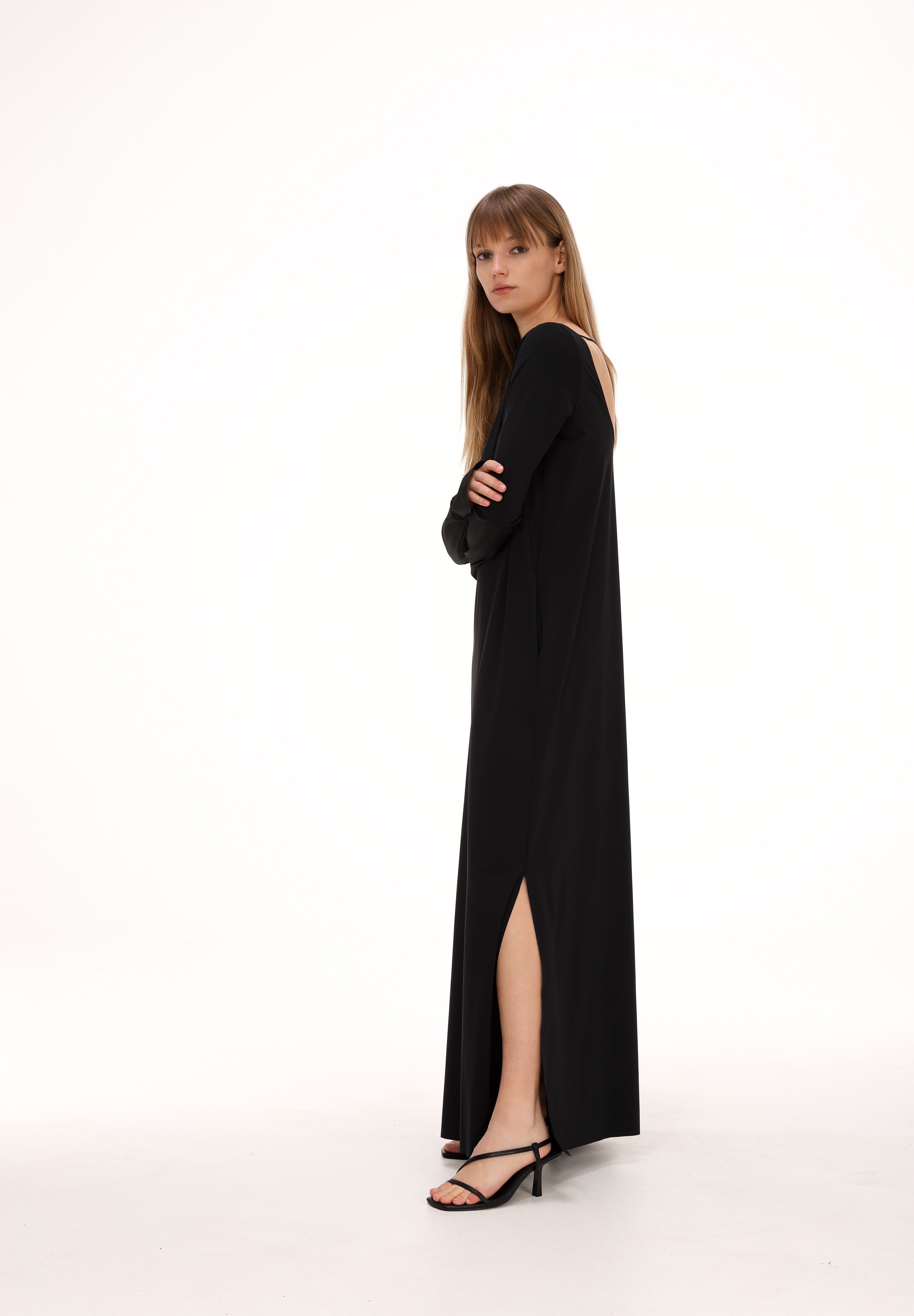 Cut-out Back Maxi Dress Product Amoralle