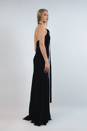 Far Away Glamour Slip Black Product Amoralle