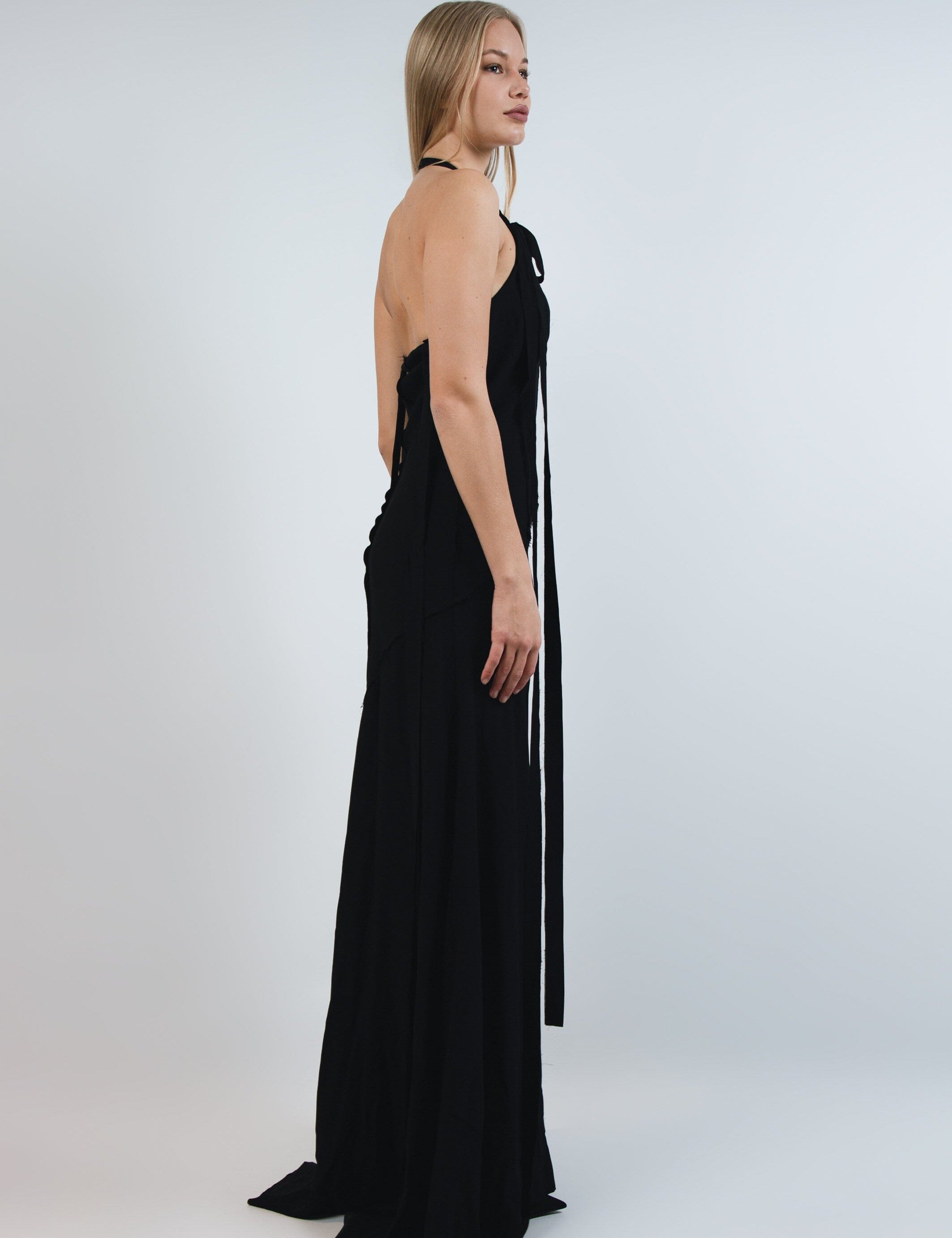 Far Away Glamour Slip Black Product Amoralle