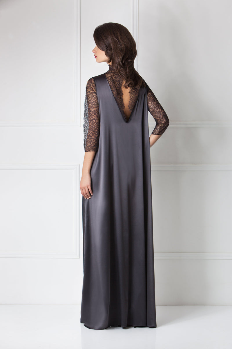 choco　AMERI LACE DECOLLETE DRESS Ameri（アメリ）の「DECOLLETE LACE EMPIRE DRESS（ワンピース