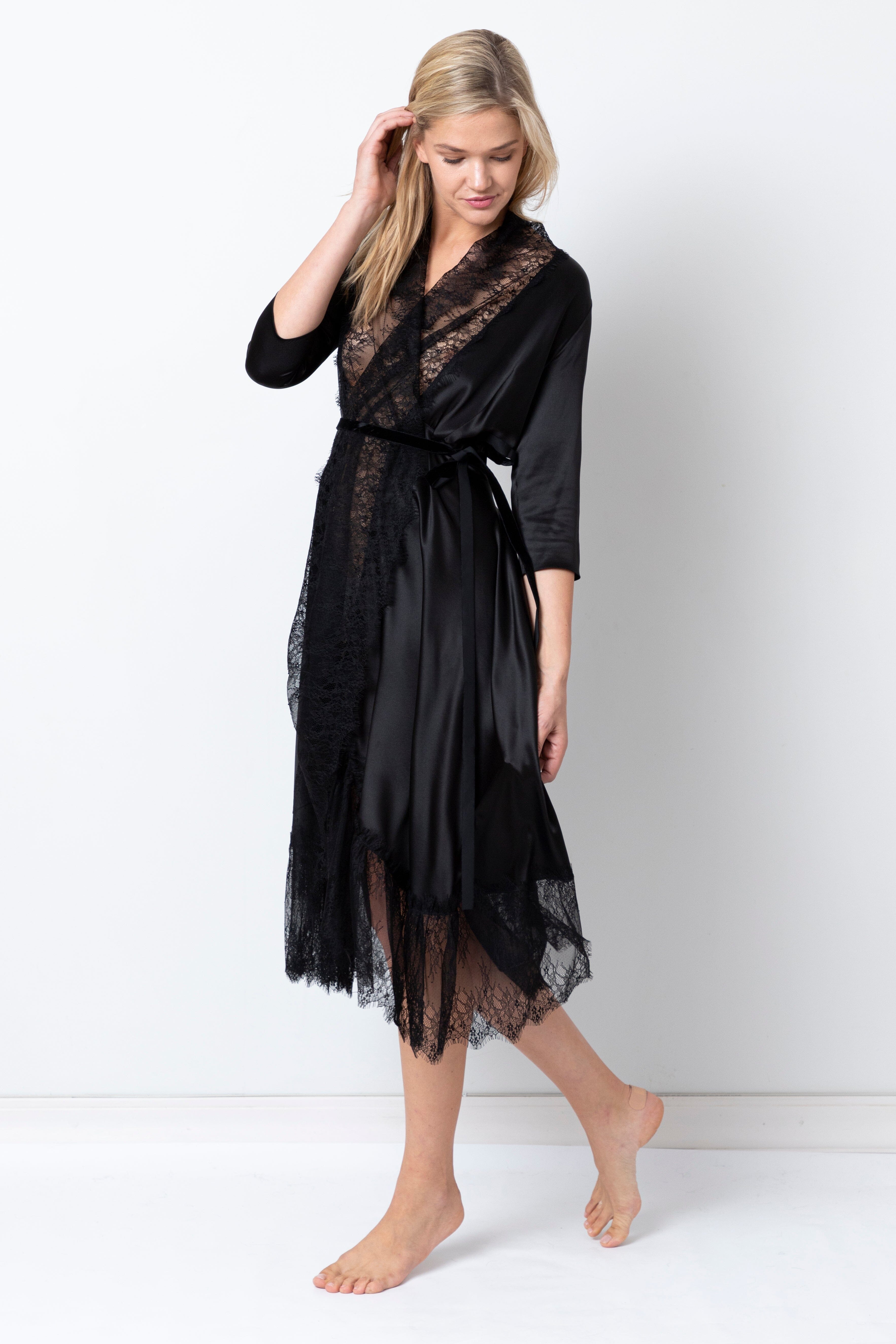 Light Satin Robe Product Amoralle