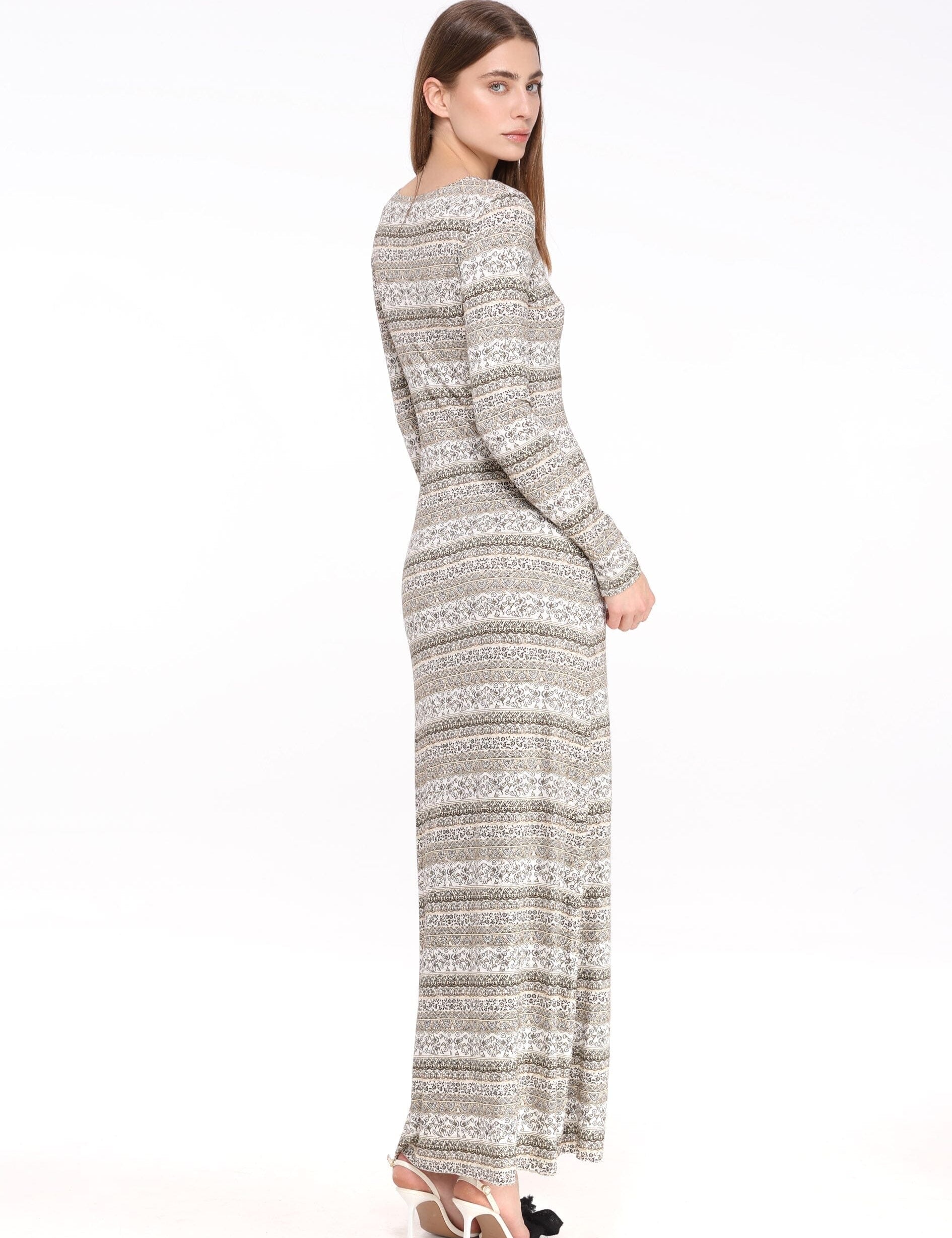 Multicolor Fitted Dress Product Amoralle