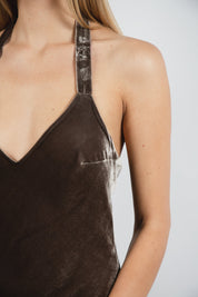 Open Your Heart Slip Mocha Product Amoralle