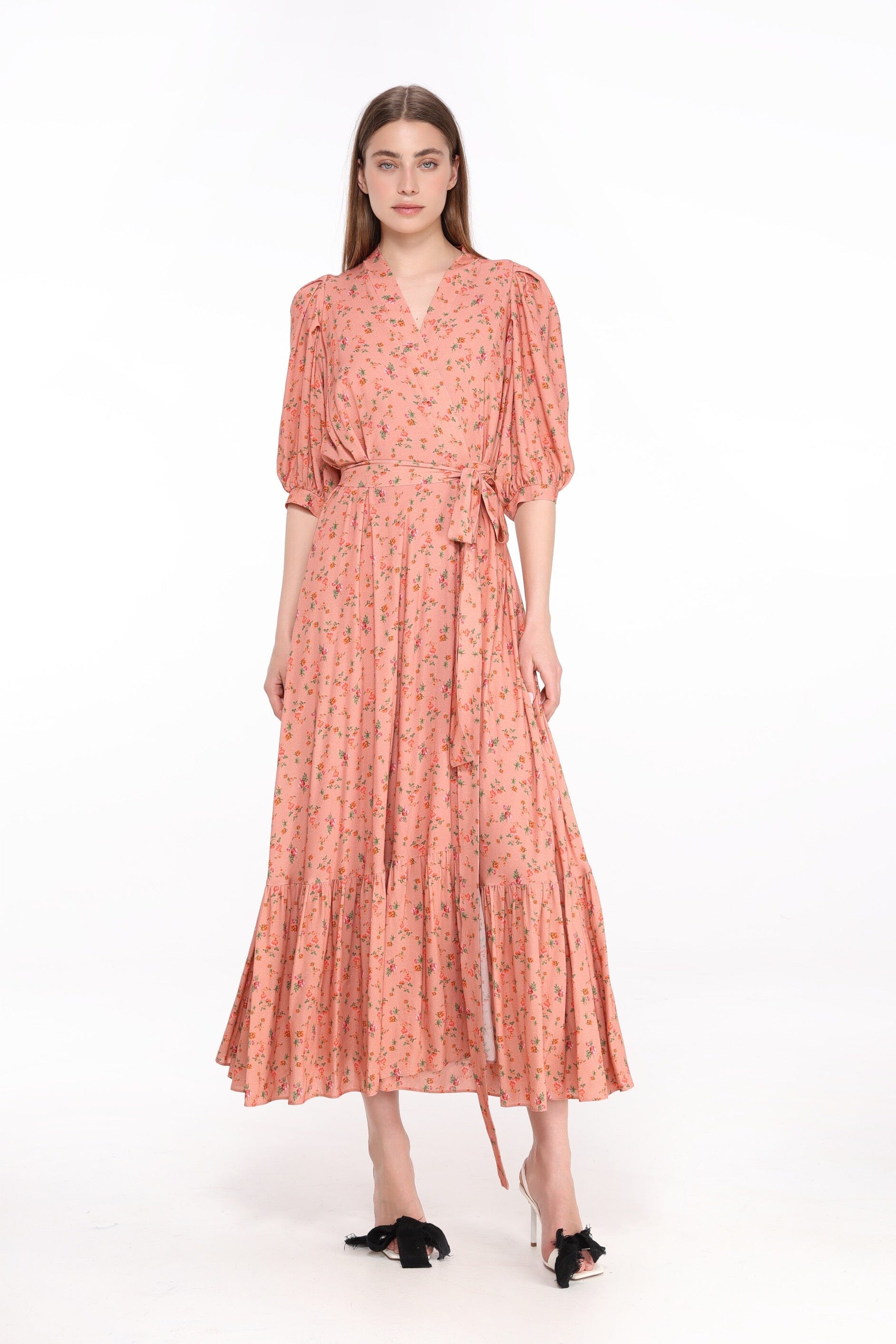 Shining Morning Wrap Dress Product Amoralle