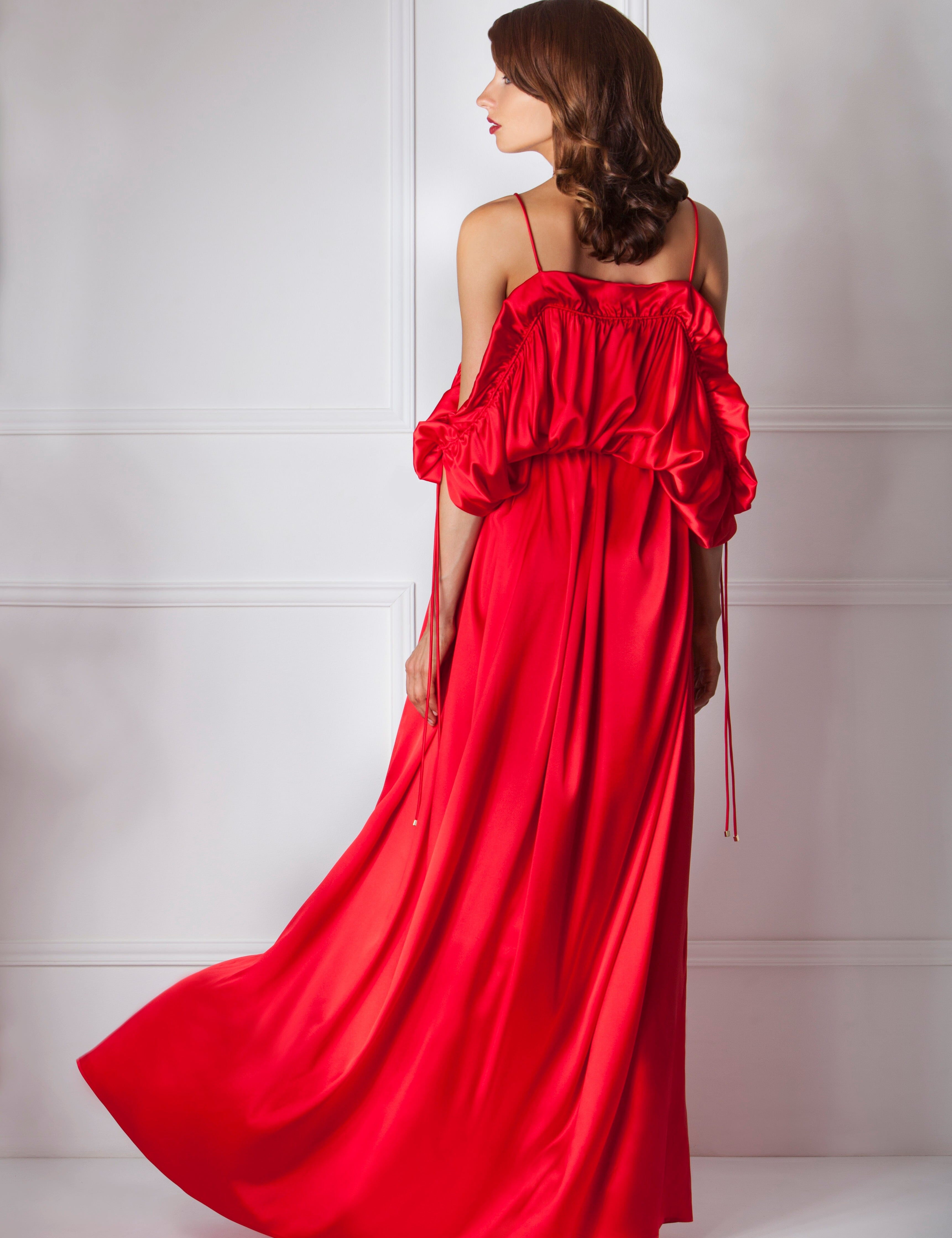 Silk Greek Goddes Dress Product Amoralle