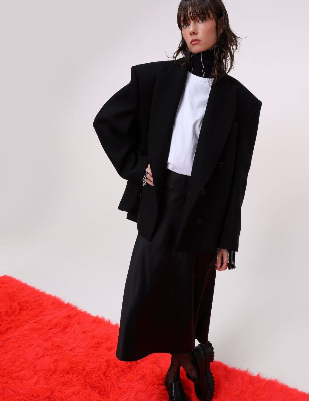 Silk Midi Skirt Product Amoralle