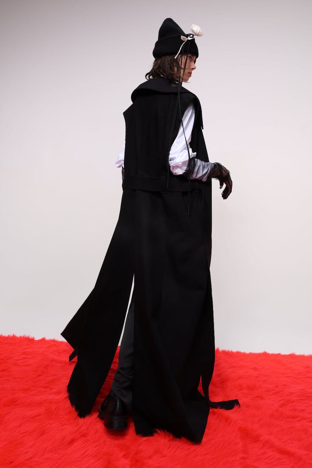 Sleeveless Belted Cotton Coat Product Amoralle
