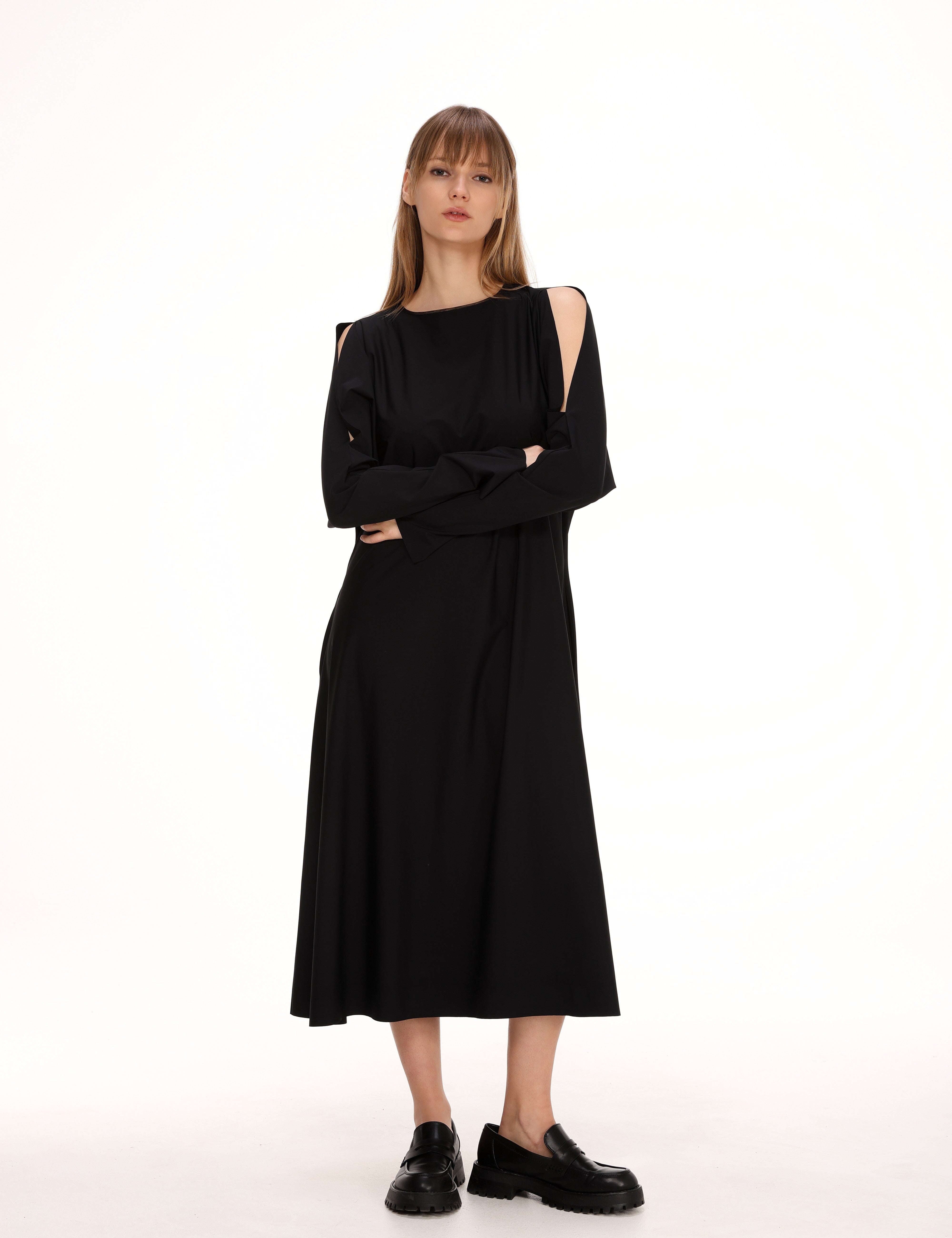 Slit Detail Midi Dress Product Amoralle