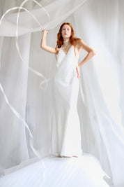 White Linen Maxi Slip Product Amoralle