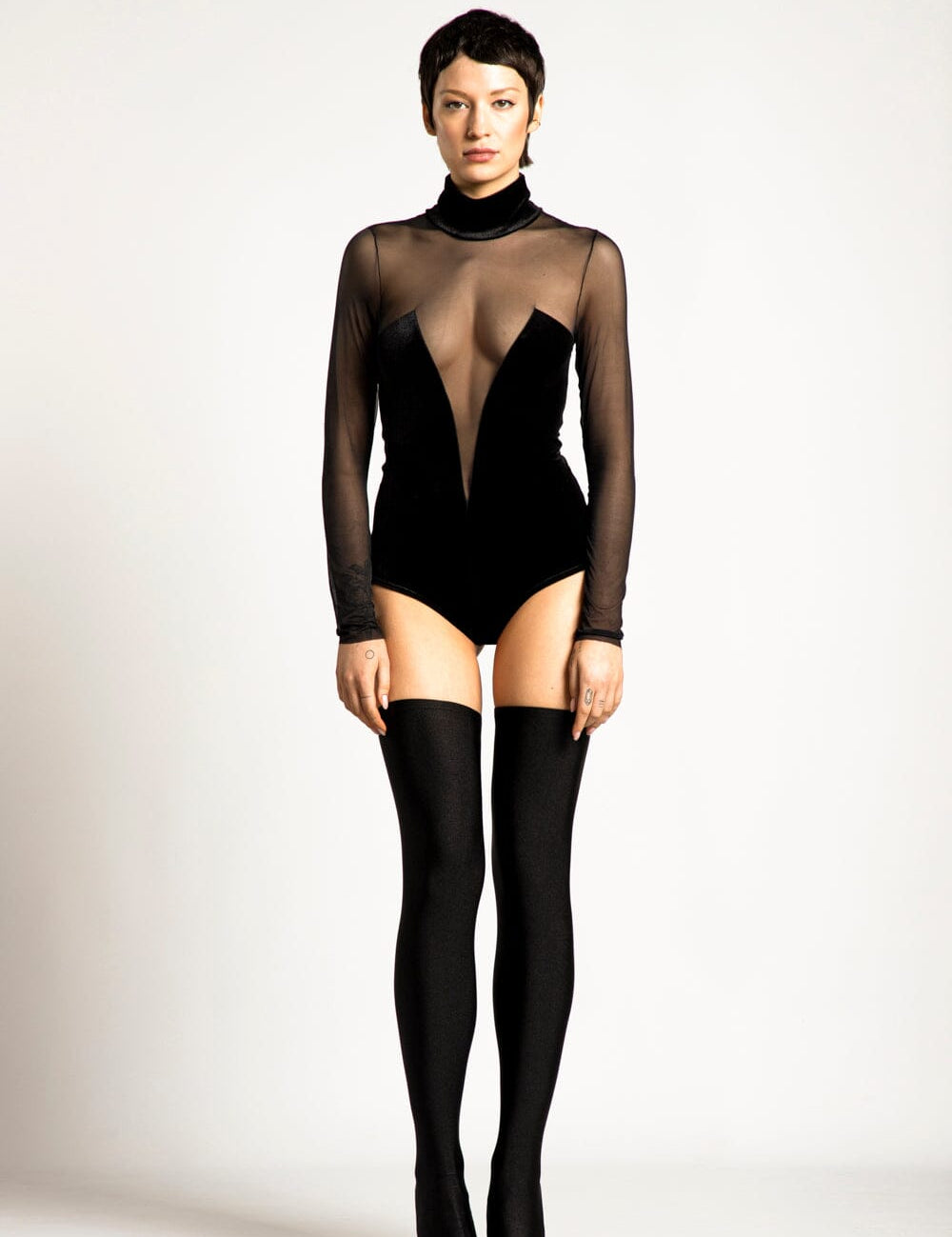 Elegance Light Bodysuit Black Product Amoralle