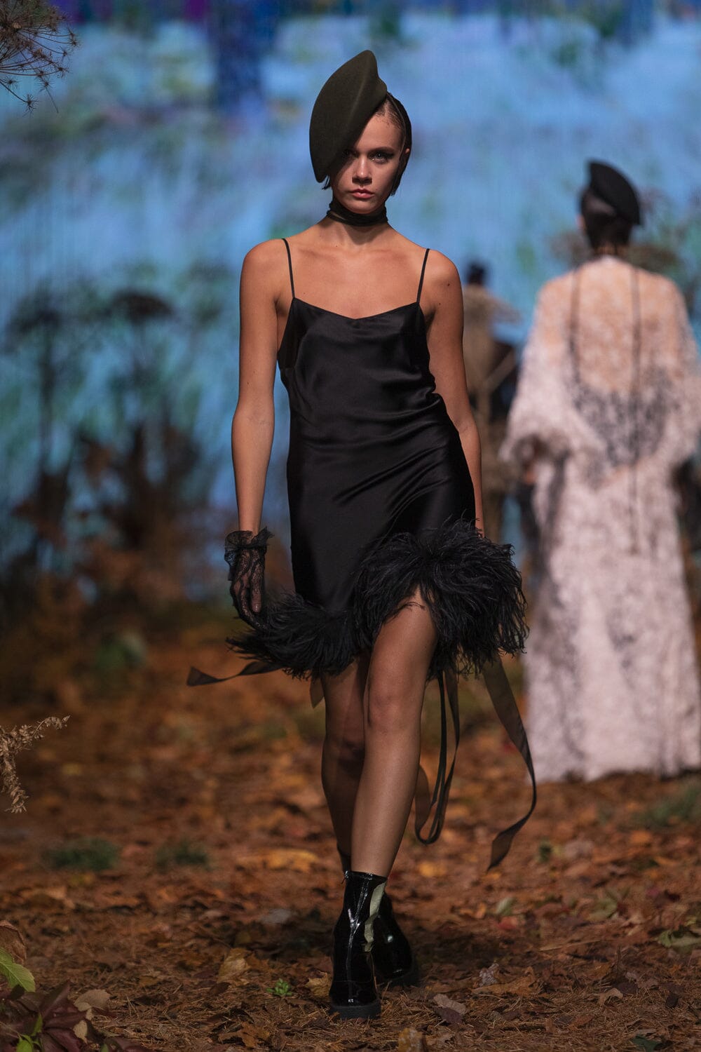 Femme Fatale Silk Mini Slip Dress Black Product Amoralle