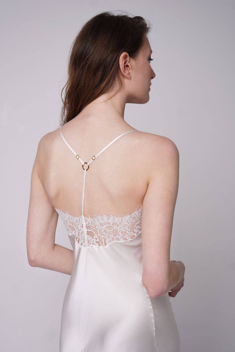 Silk Passion Slip White Product SIA Glamoralle