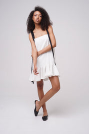 Sweetheart Summer Linen Dress White Product SIA Glamoralle