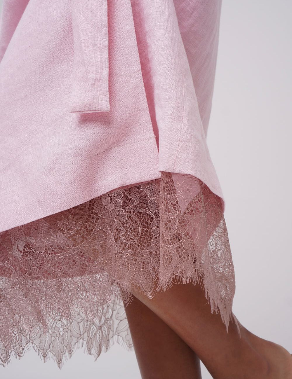 Tranquillitty Wrap Linen Dress Rose Product SIA Glamoralle