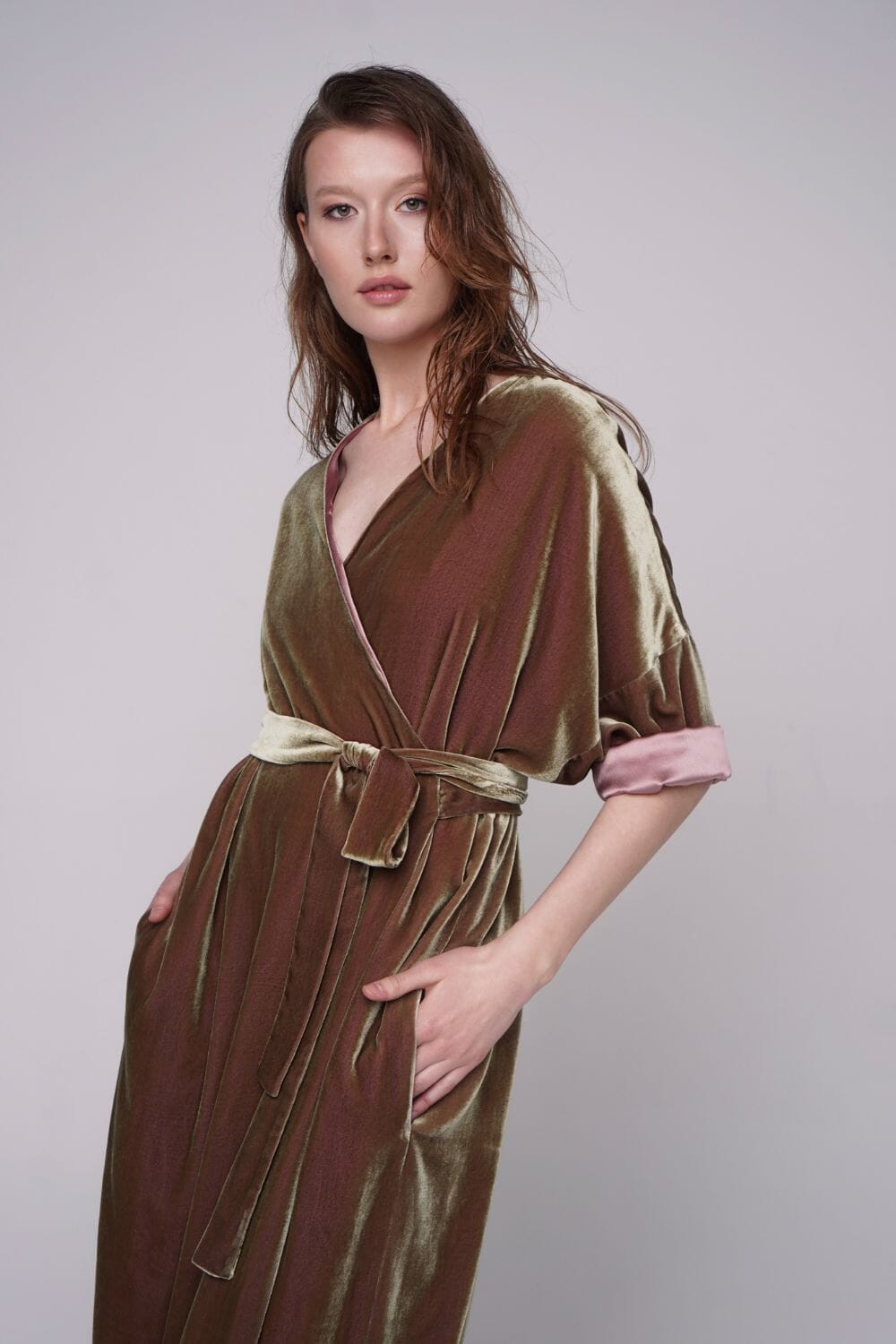  Amber Dusk Robe Olive Product Amoralle