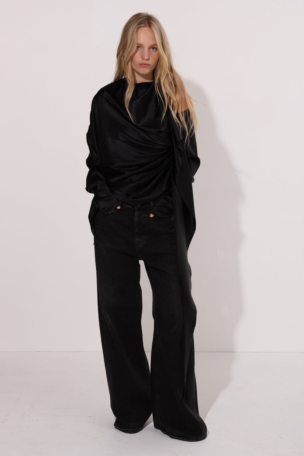  Blouse Silk - Neck Scarf Product Amoralle