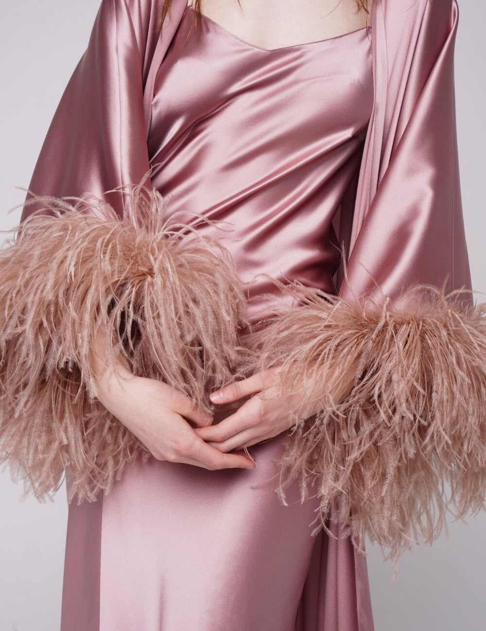  Blush Silk Thalassic Robe Amoralle