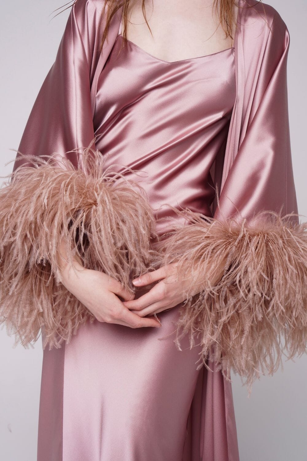  Blush Silk Thalassic Robe Amoralle