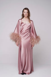  Blush Silk Thalassic Robe Amoralle