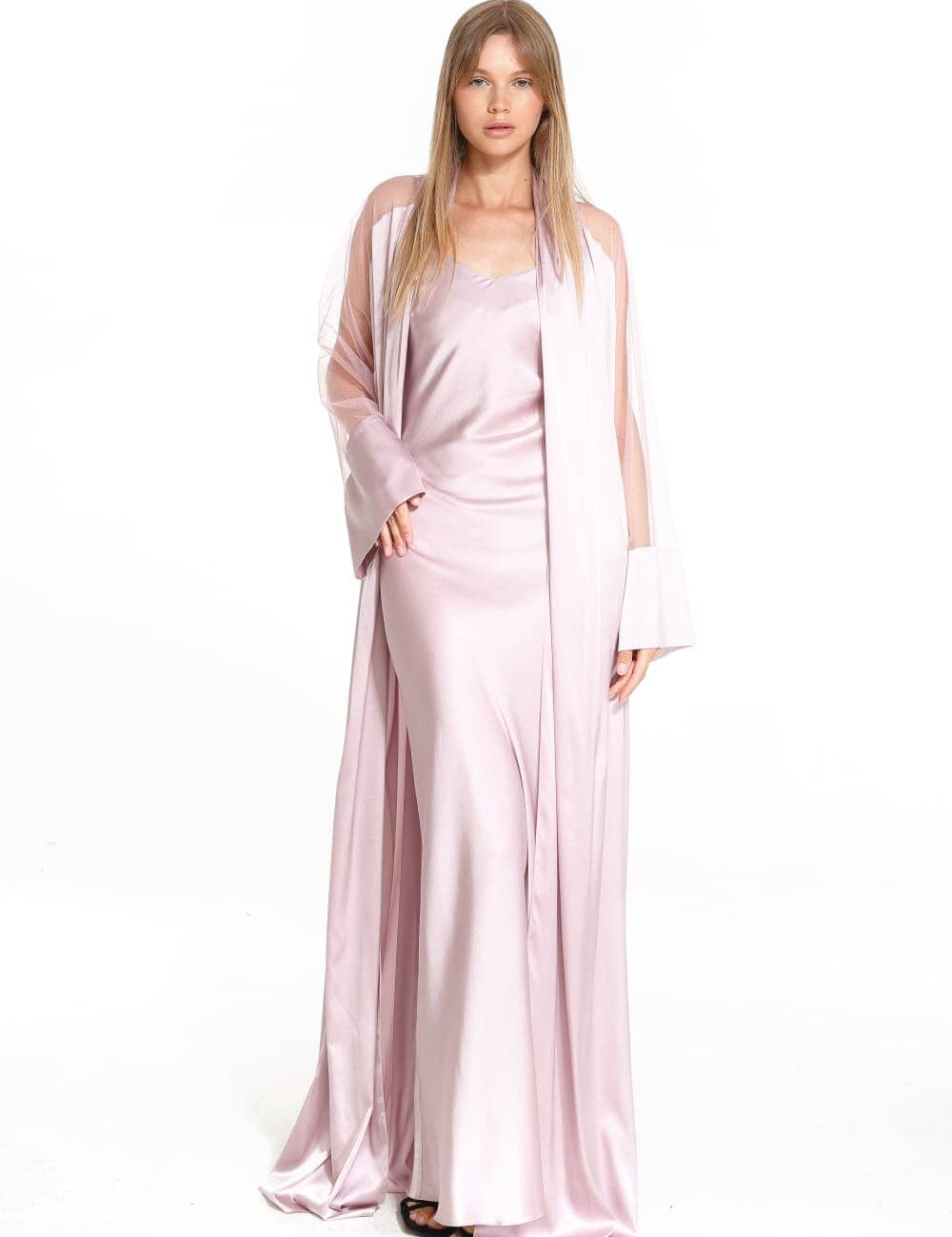  Blushed Silk Robe Product Amoralle