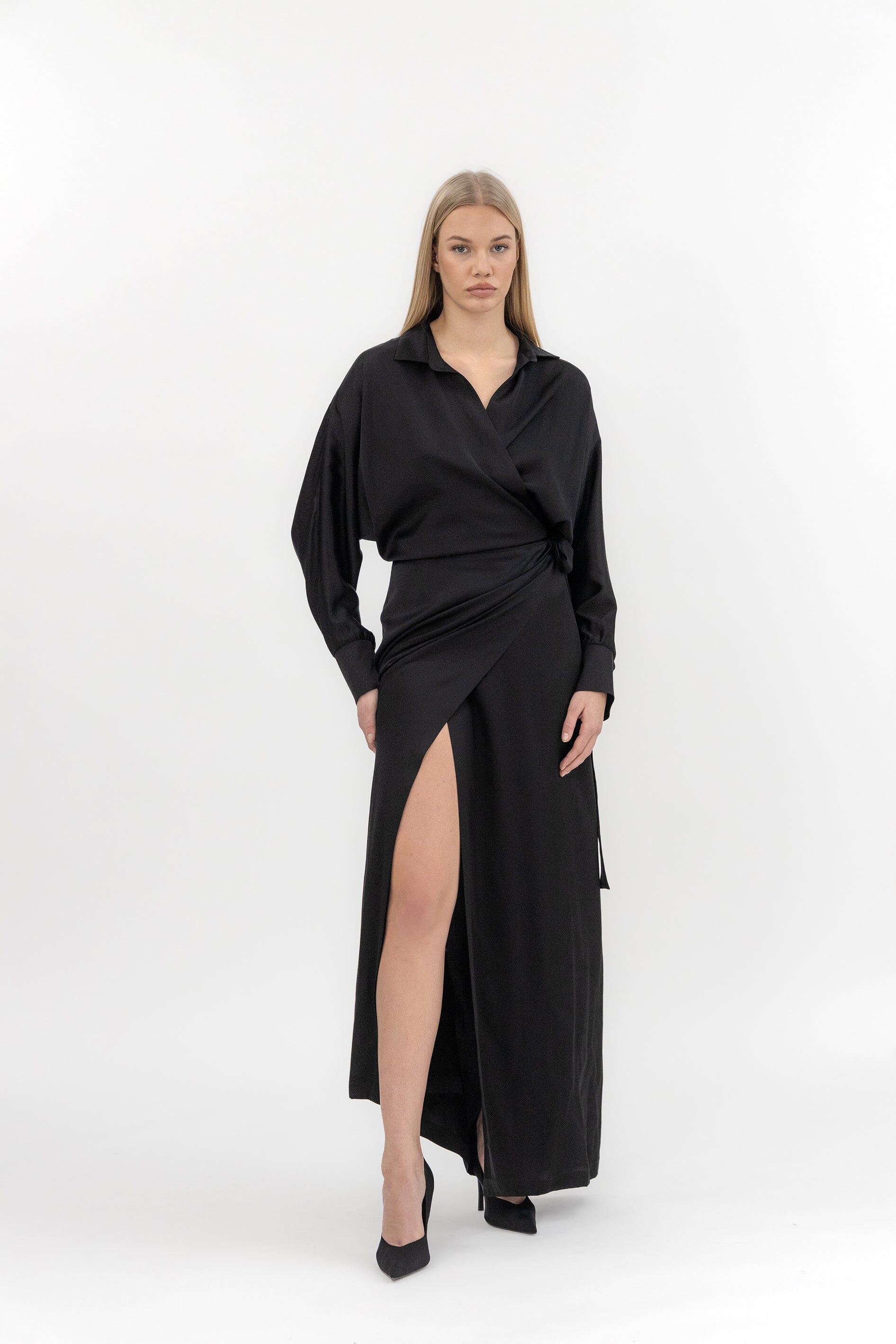  Captivating Love Wrap Dress Black Product Amoralle