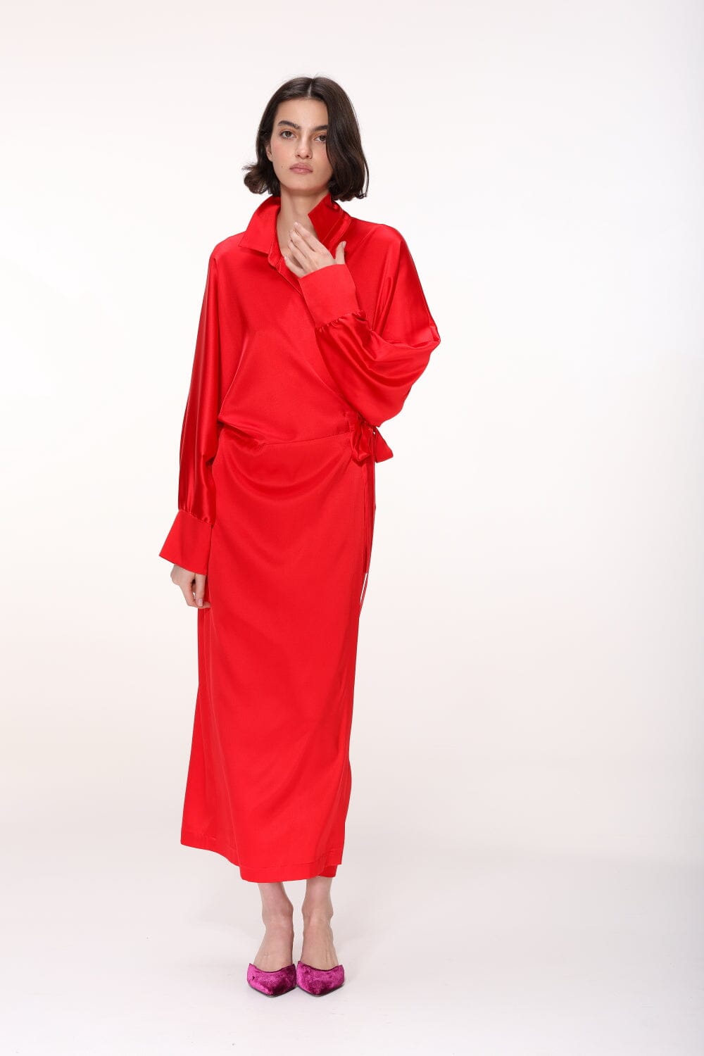  Celestial Grace Wrap Dress Product Amoralle