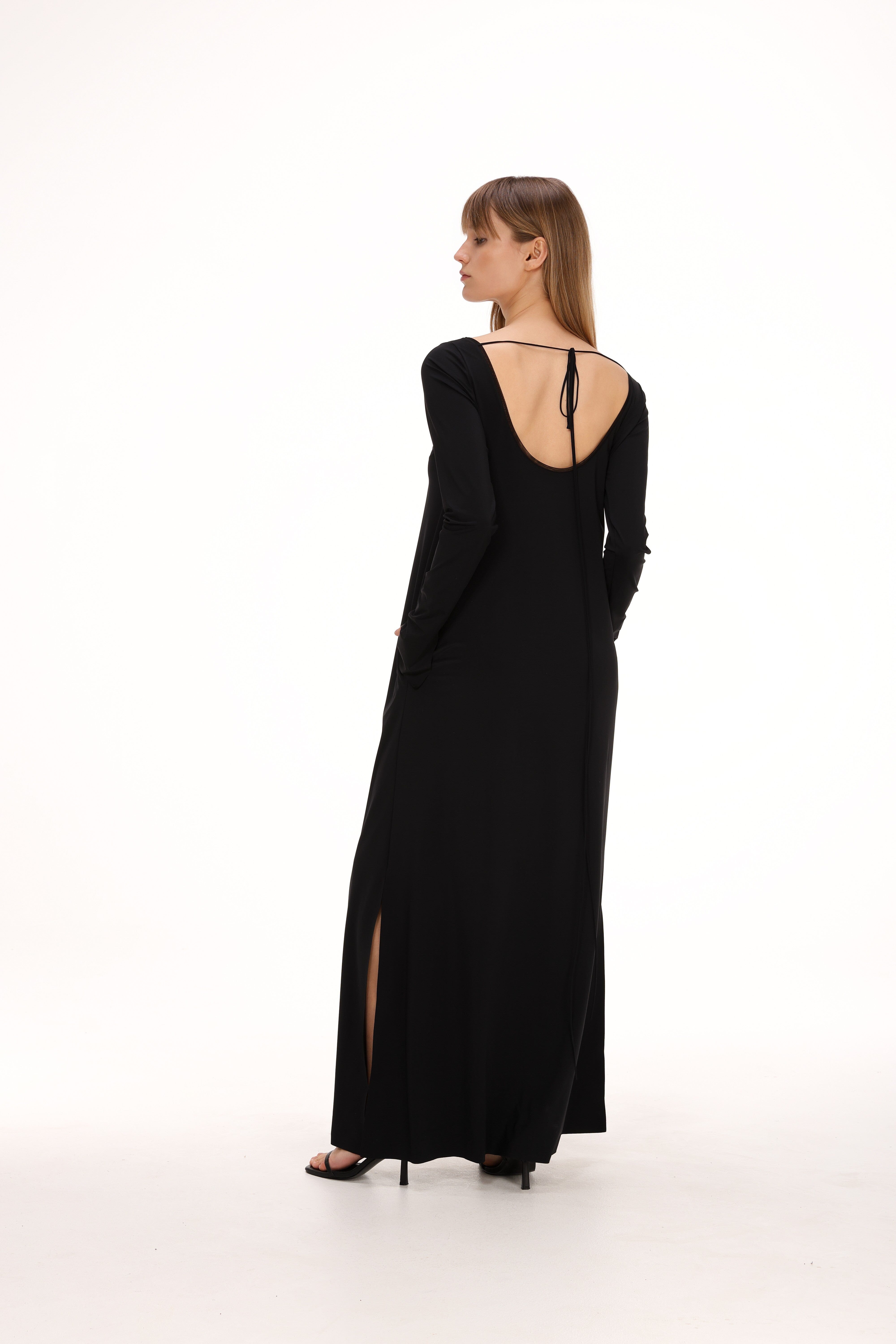  Cut-out Back Maxi Dress Product Amoralle