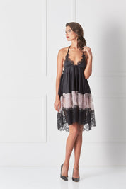  Double Lace Silk Slip Product Amoralle