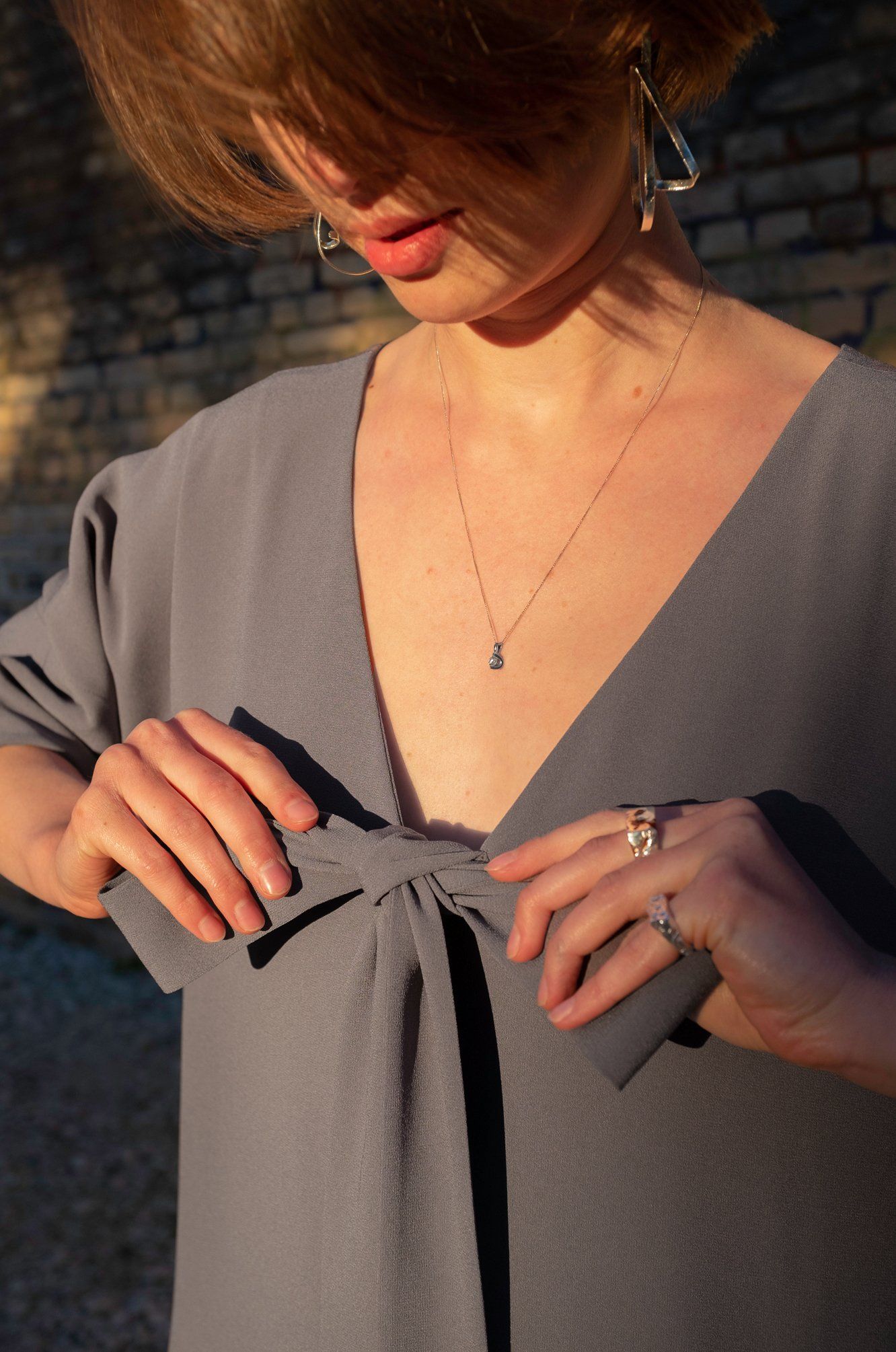 Minimalist Satin Dress