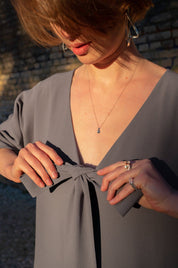 Minimalist Satin Dress