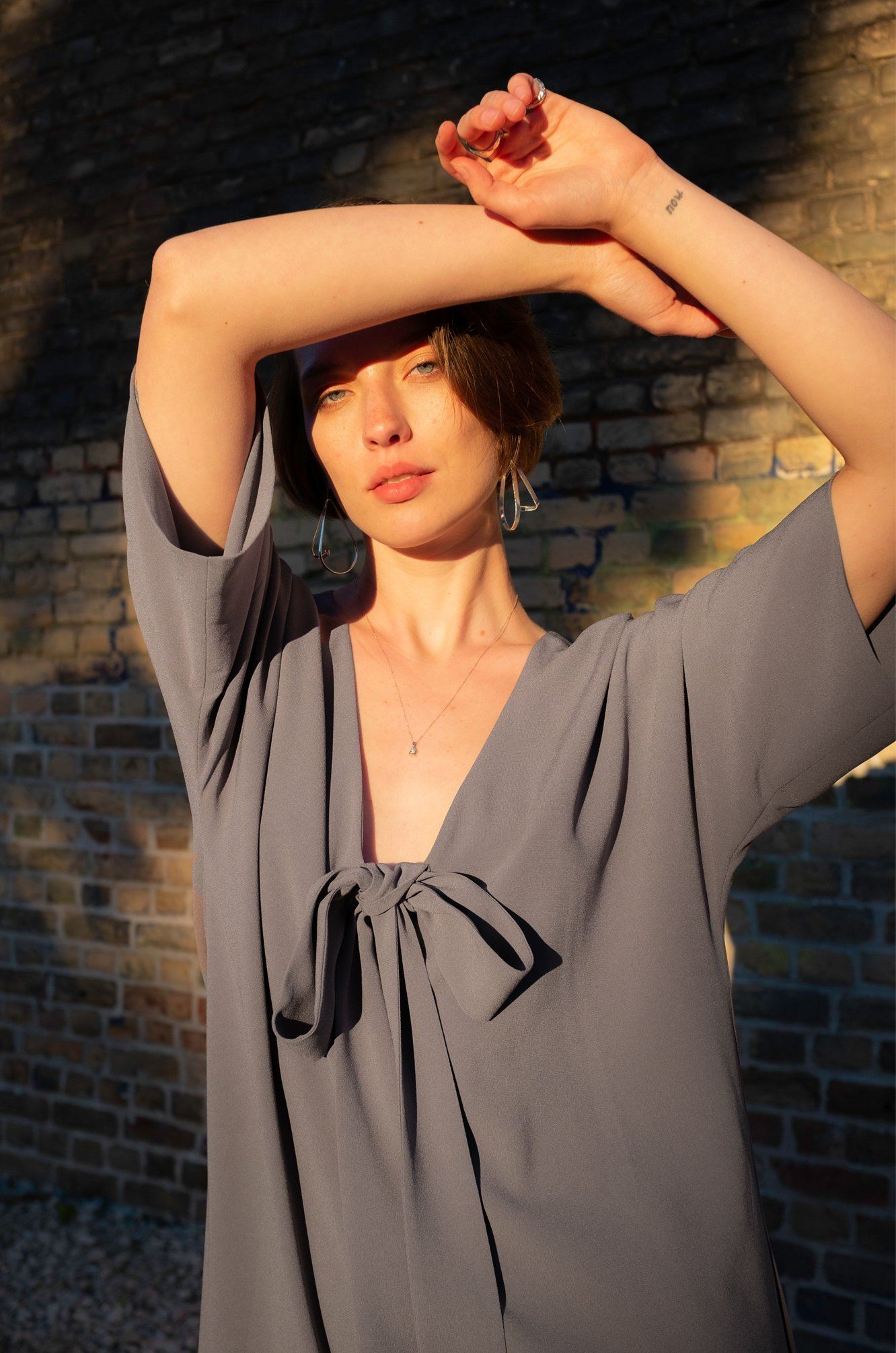 Minimalist Satin Dress