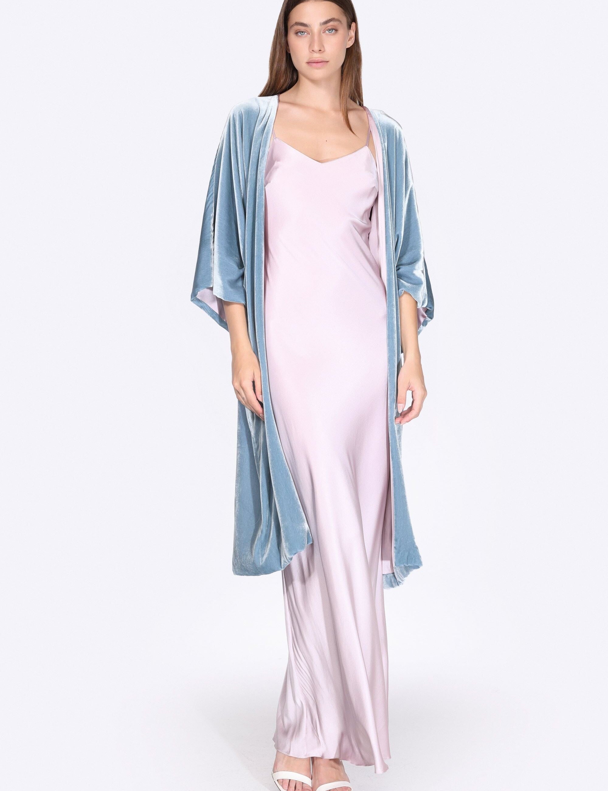  Grace Powder Blue Kimono Product Amoralle