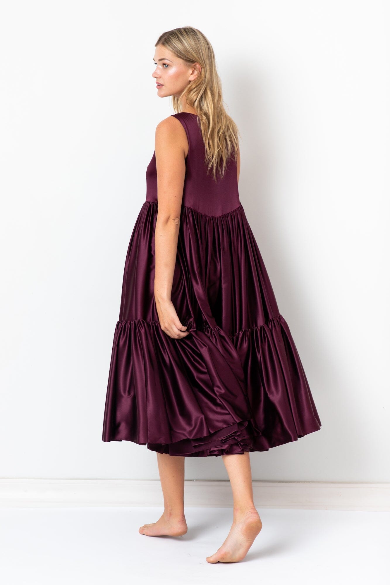  Graceful Satin Dress Product Amoralle