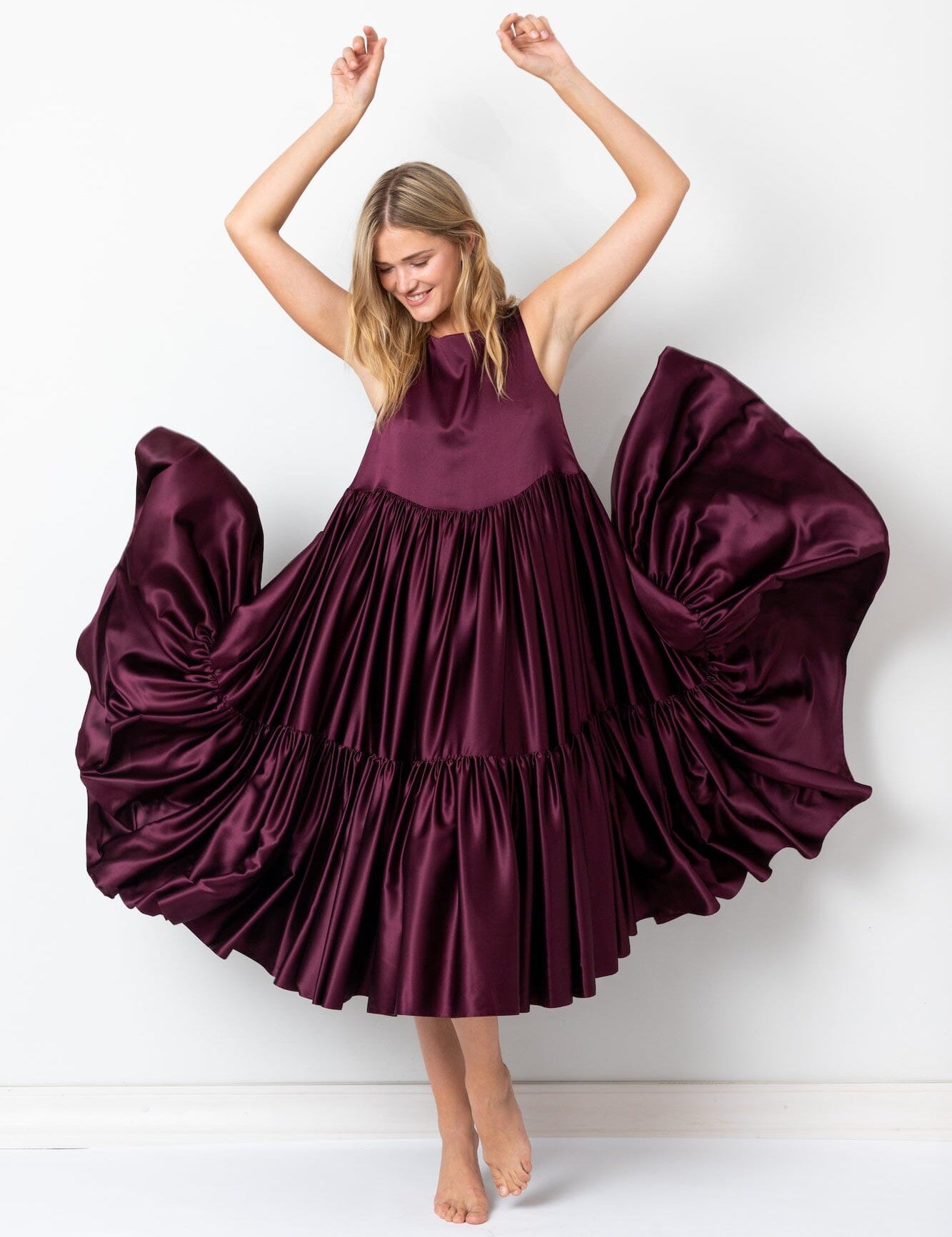  Graceful Satin Dress Product Amoralle