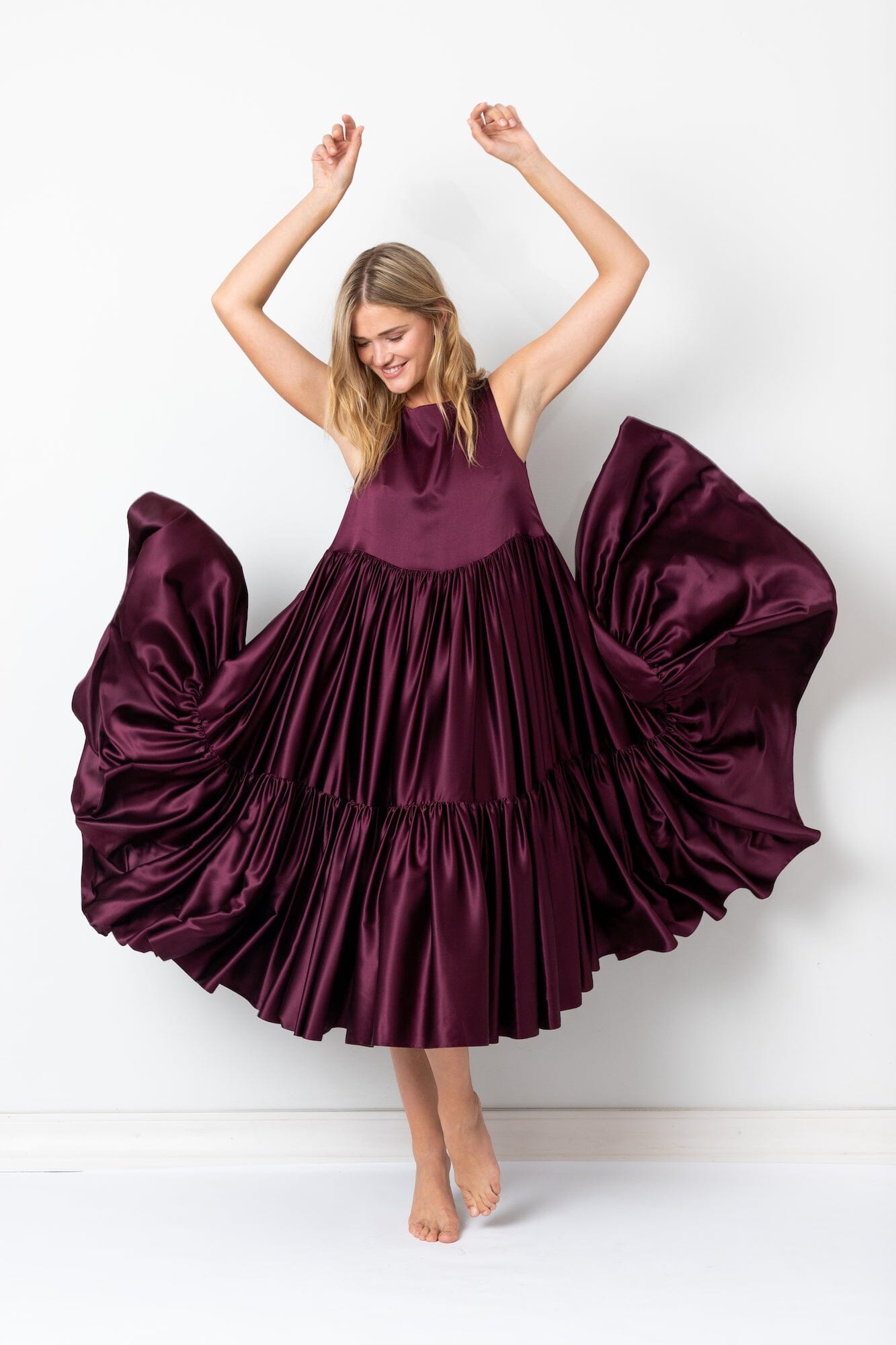  Graceful Satin Dress Product Amoralle