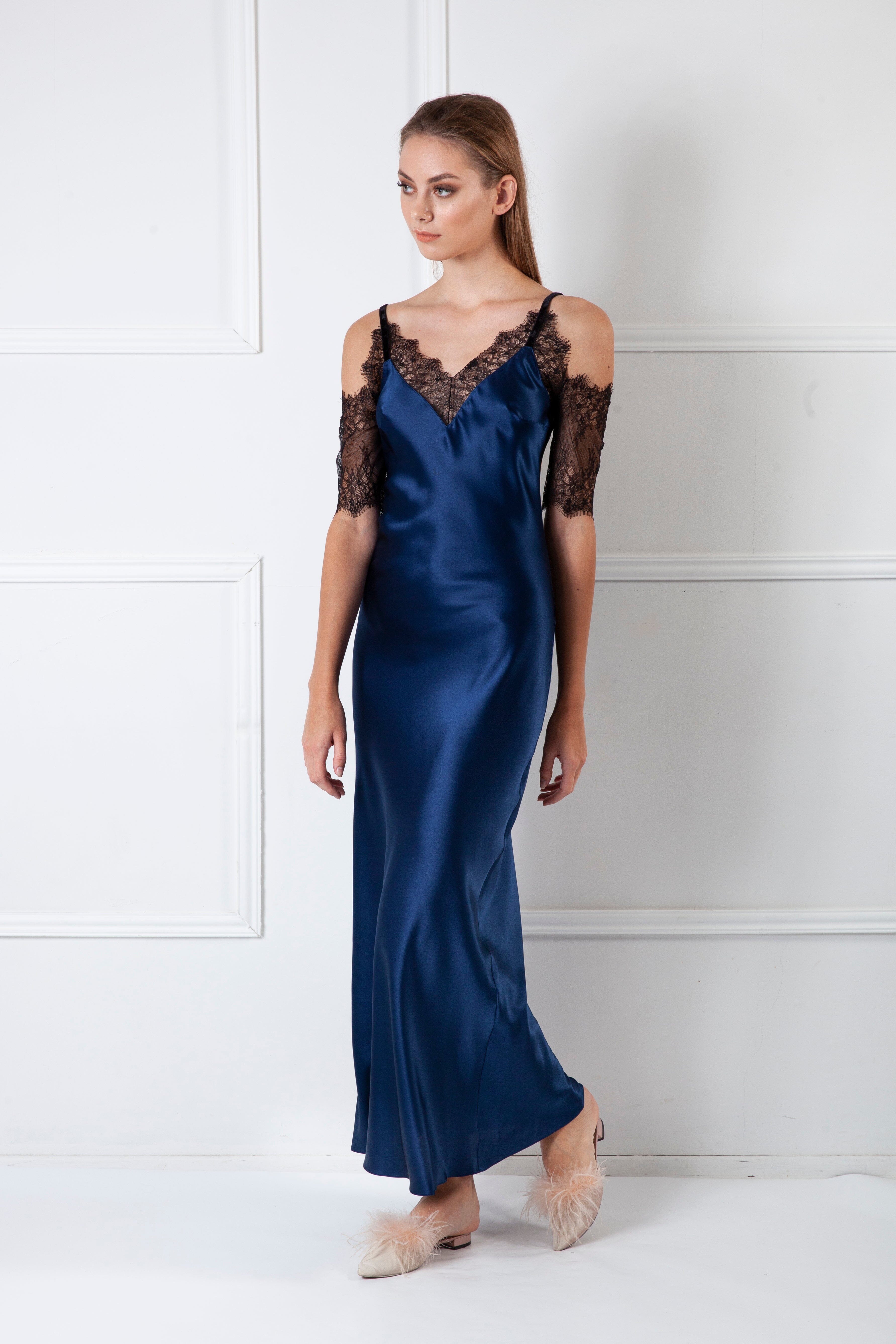  Ineffable Silk Gown Product Amoralle