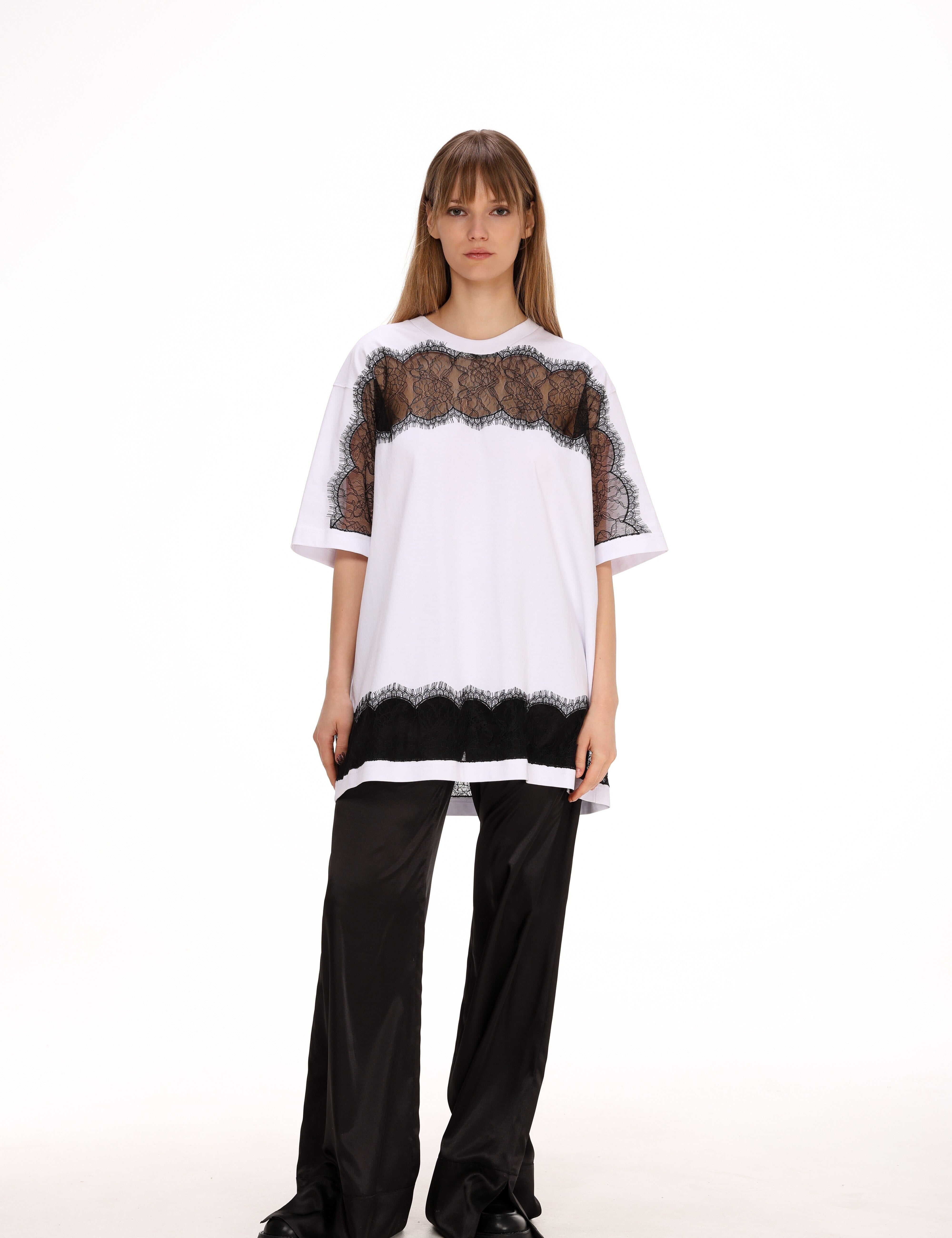  Lace and Cotton T-shirt Product Amoralle