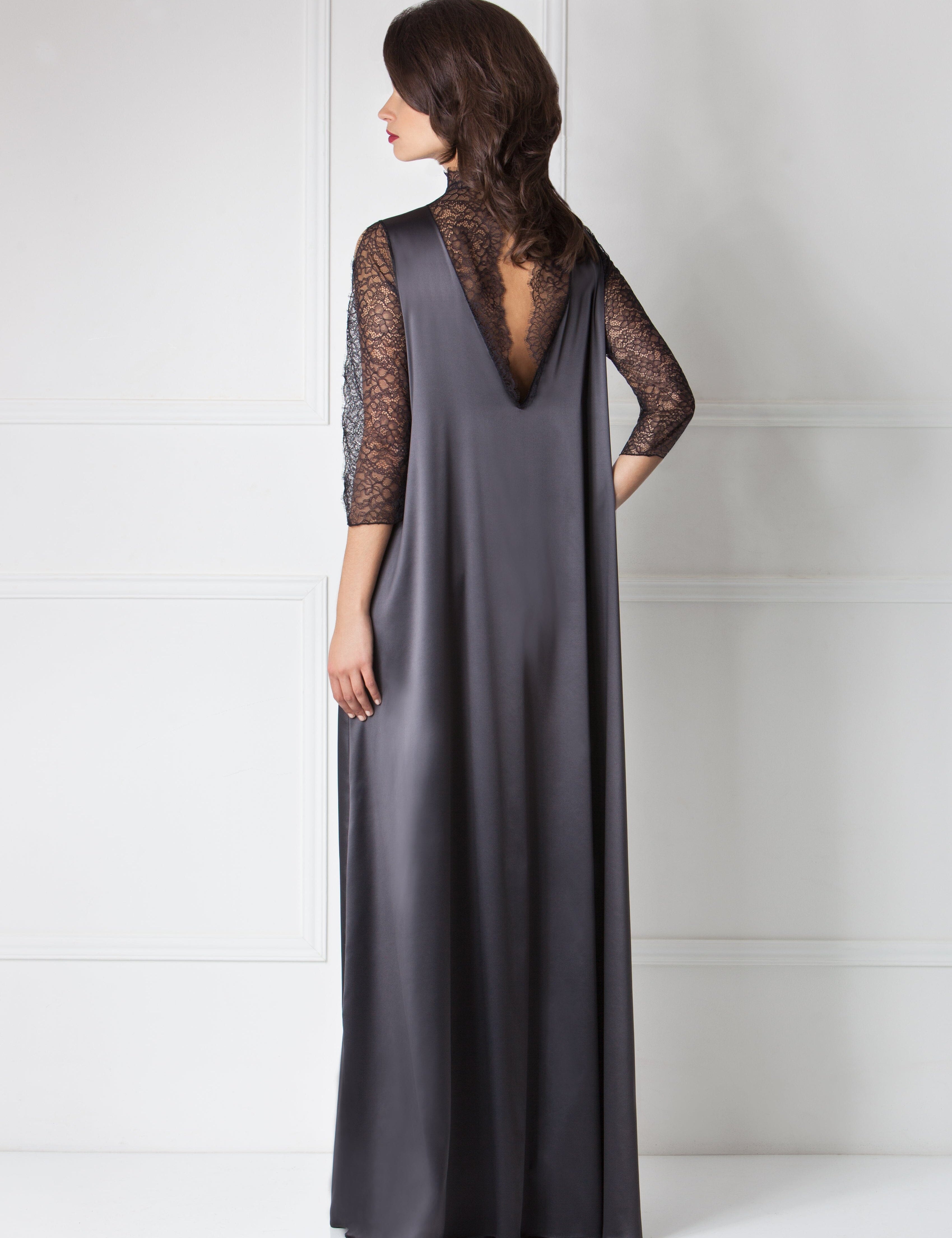  Lace Decollete & Sleeve Dress Product Amoralle