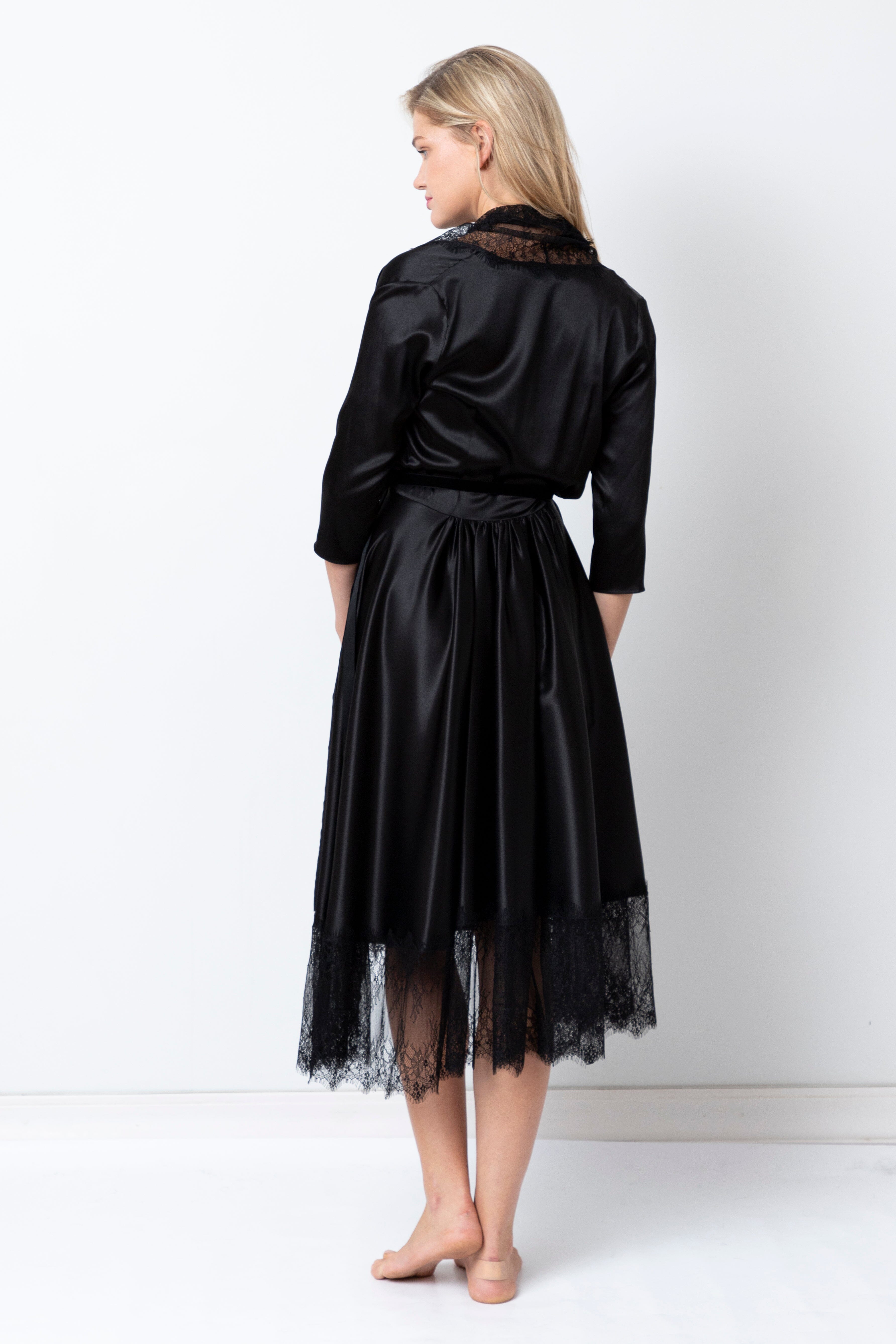  Light Satin Robe Product Amoralle