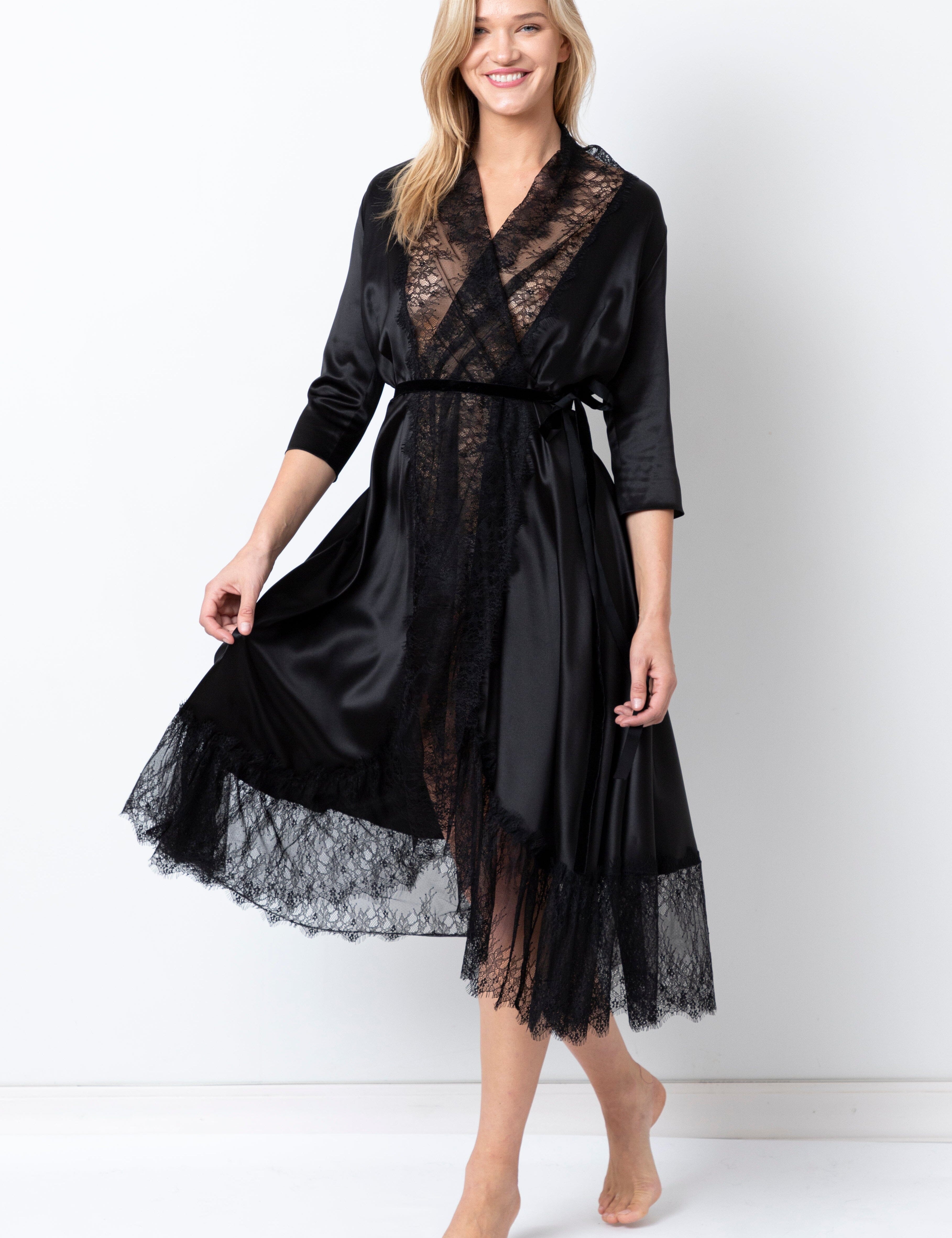  Light Satin Robe Product Amoralle