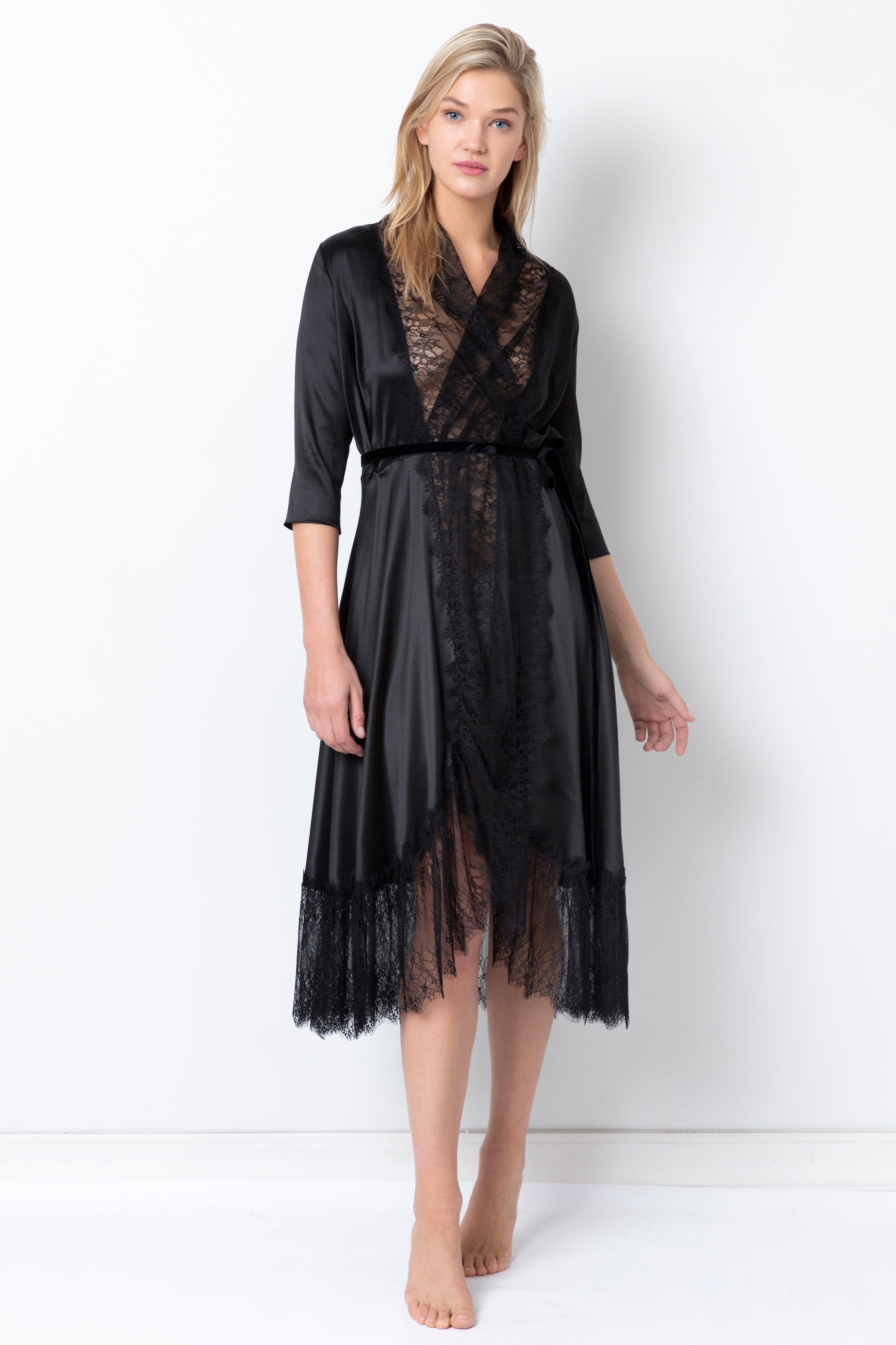  Light Satin Robe Product Amoralle