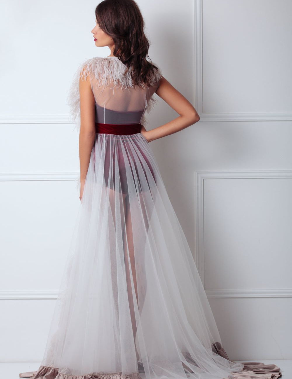  Luxury Feather Gown Product Amoralle