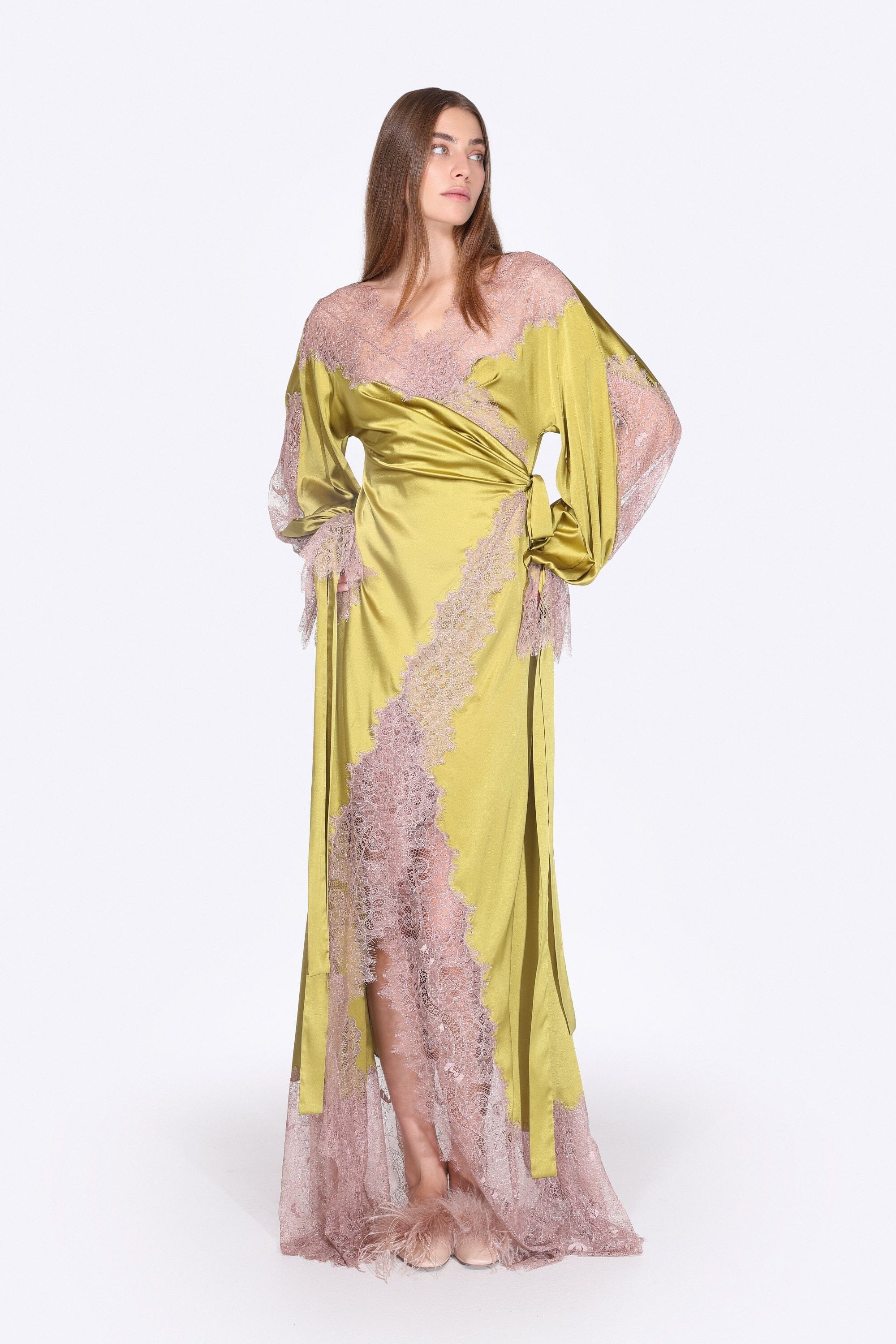  Luxury Lounging Citrine Robe Product Amoralle