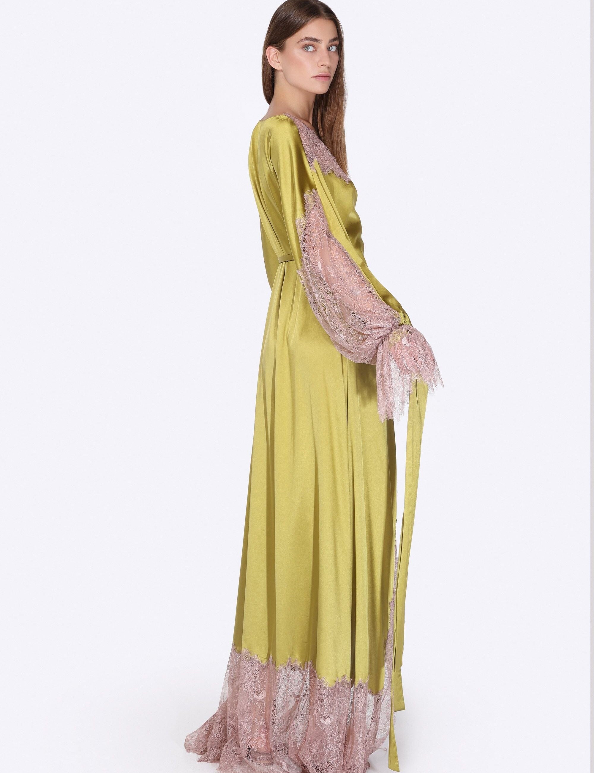  Luxury Lounging Citrine Robe Product Amoralle