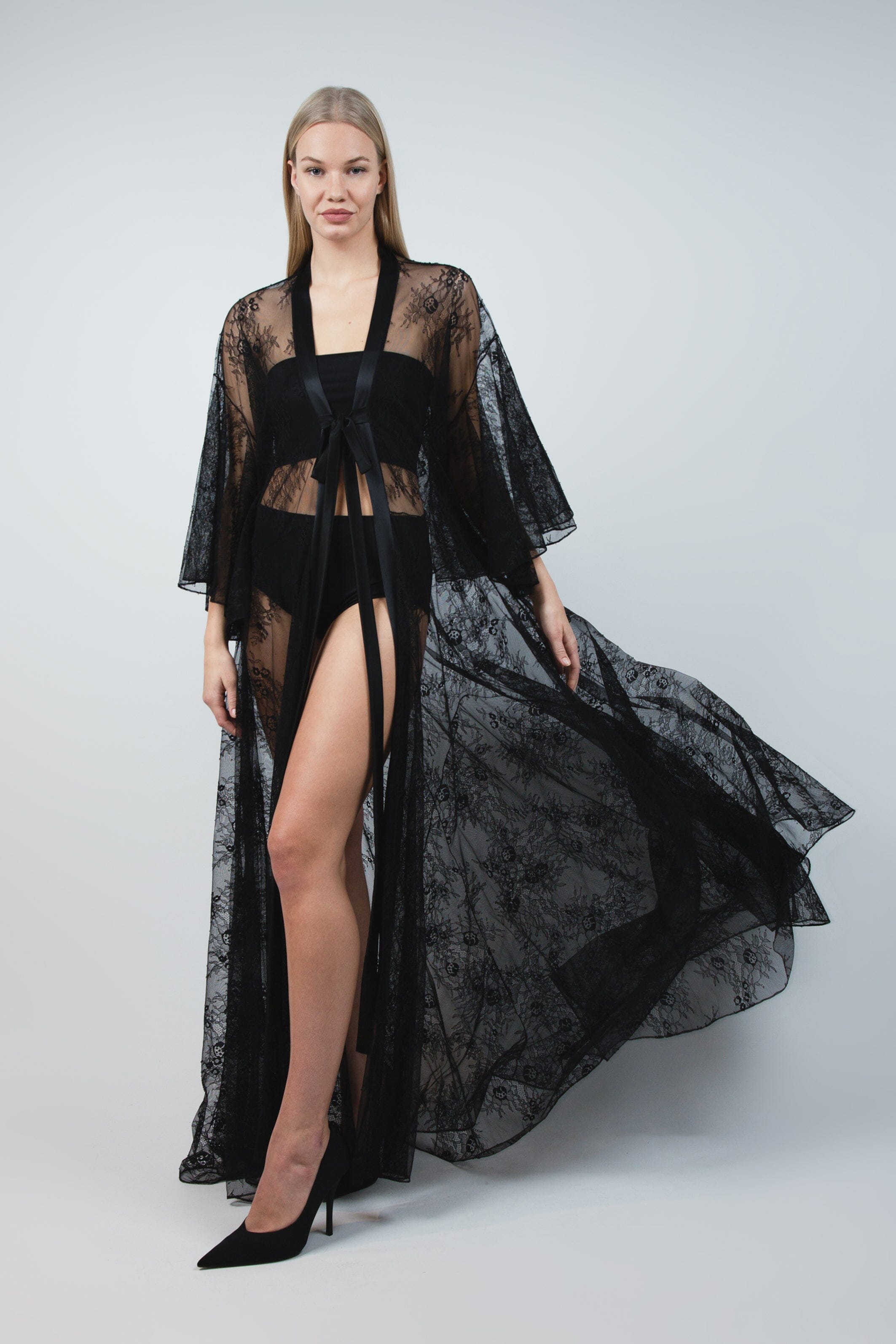 amoralle black dress Femme Flame Robe Black