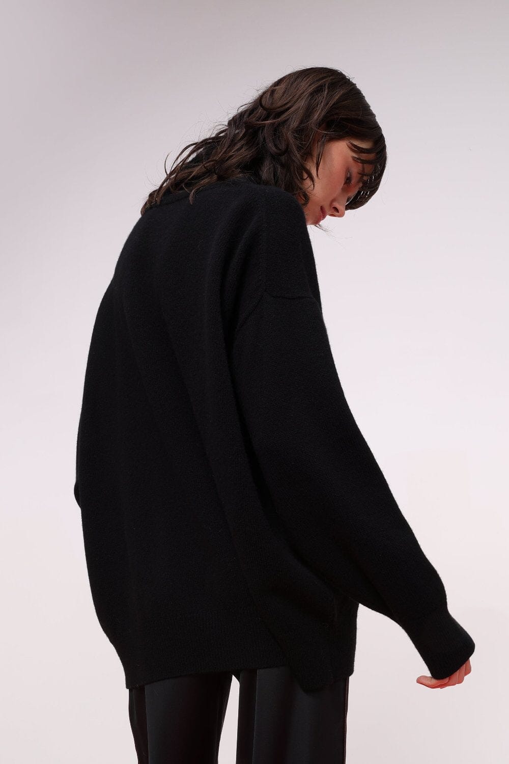  Merino and Cashmere Blend Turtleneck Sweater Product Amoralle