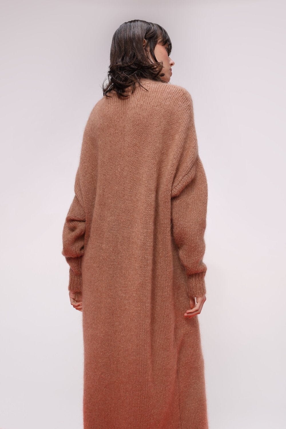  Mohair Knit Turtleneck Maxi Dress Product Amoralle